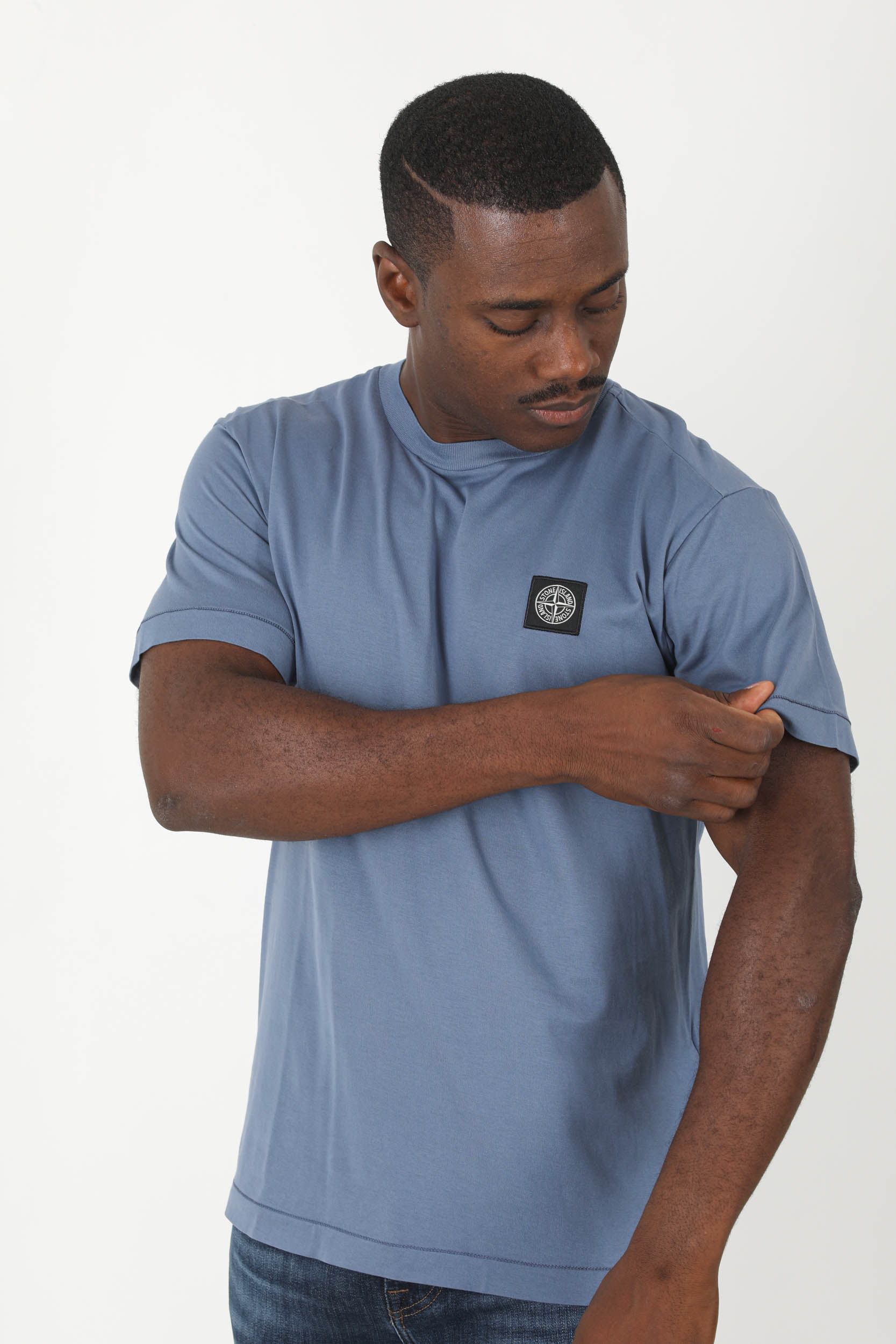 T-SHIRT STONE ISLAND BLEU 771524113-V0024