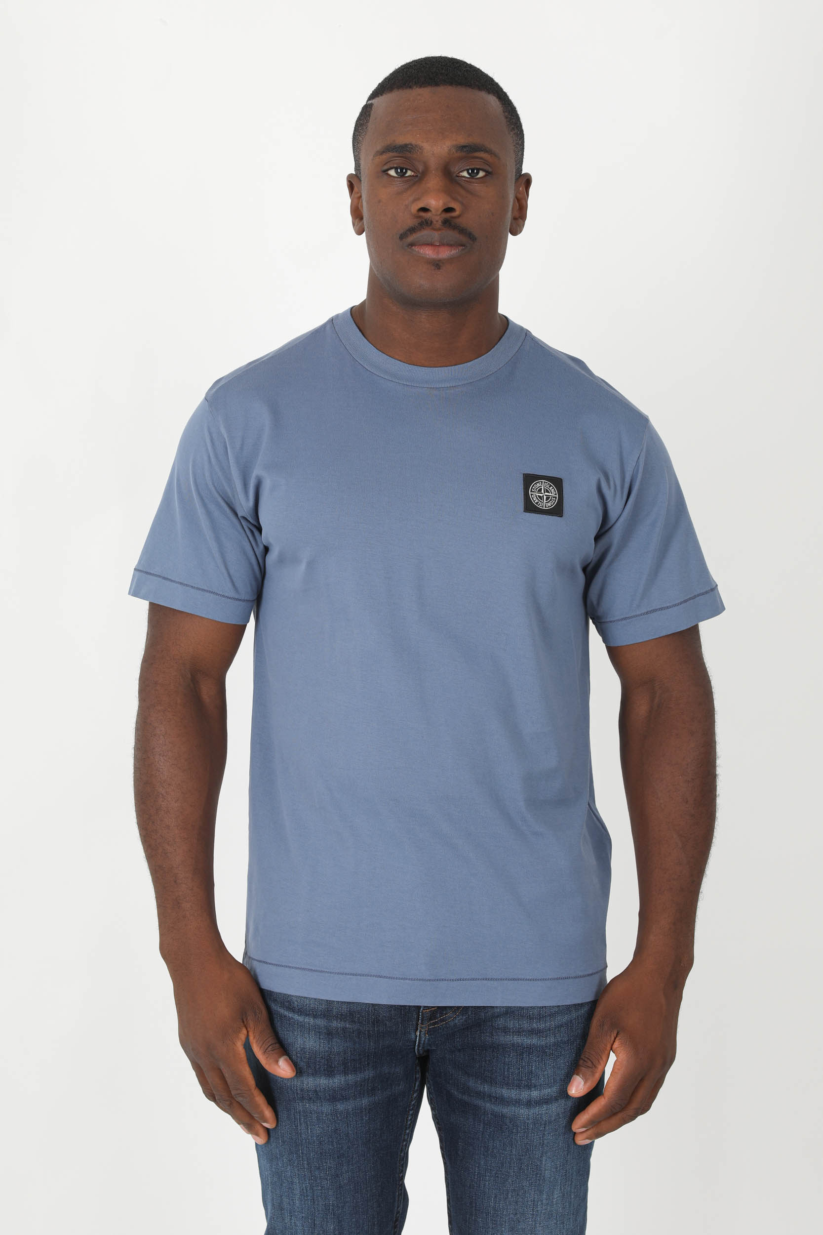 T-SHIRT STONE ISLAND BLEU 771524113-V0024