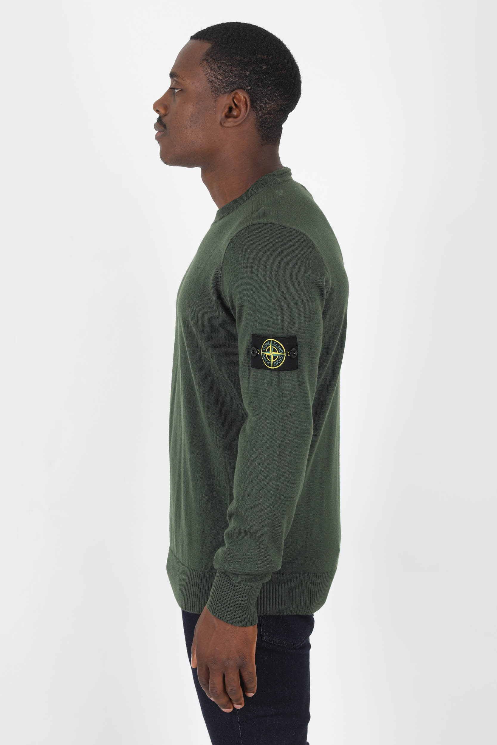 PULL STONE ISLAND MERINOS KAKI 7715510C4-V0058