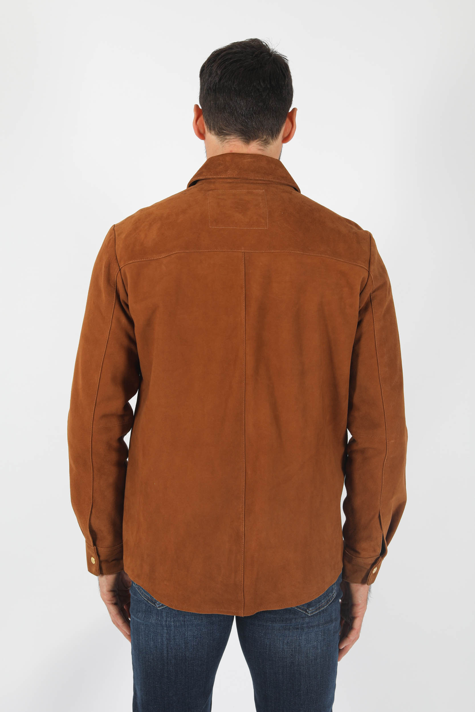 BLOUSON EN PEAU MARRON NNO7 ZIPSUEDE-802
