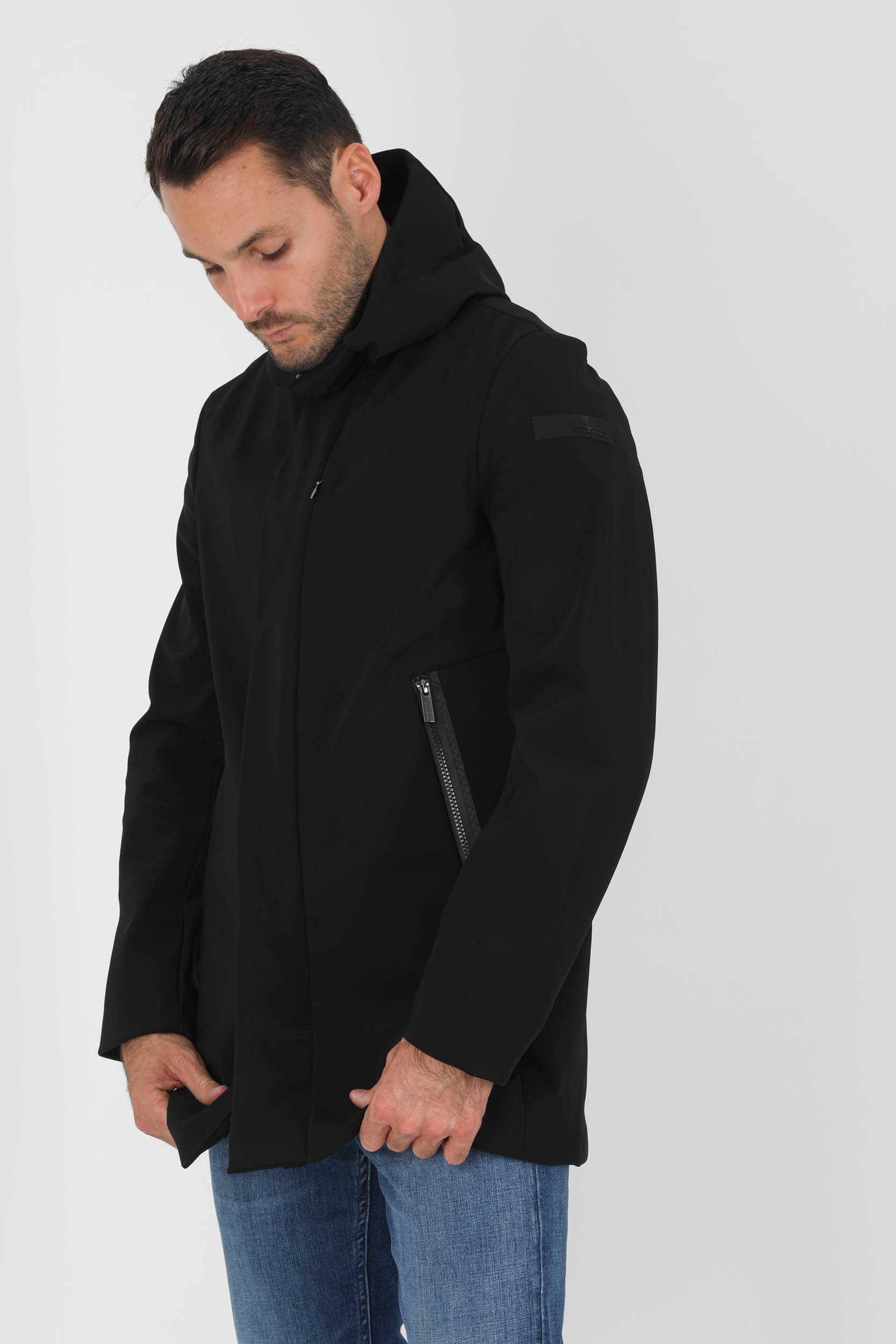 MANTEAU RRD DOUBLE POLAIRE NOIR WES10-10