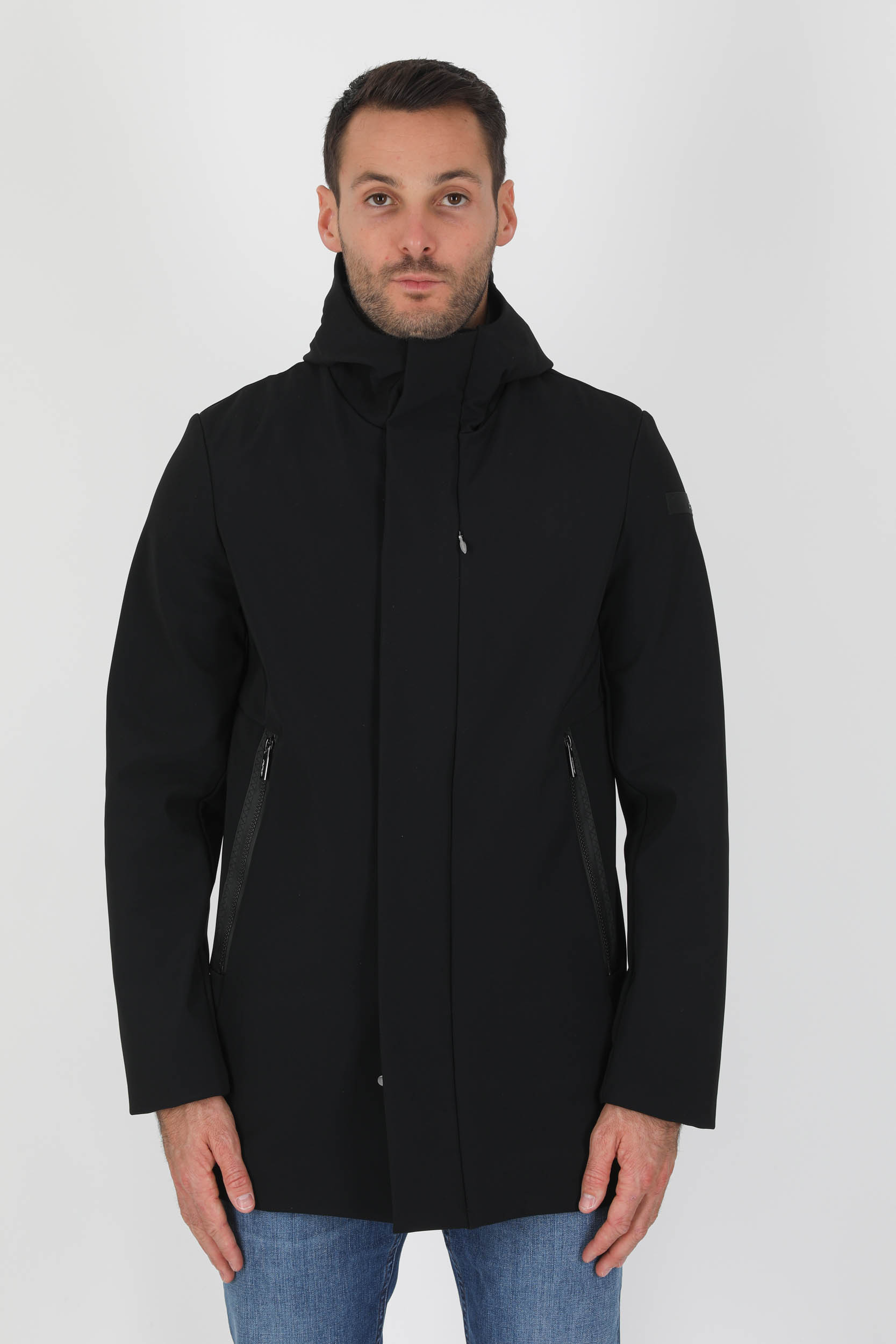MANTEAU RRD DOUBLE POLAIRE NOIR WES10-10