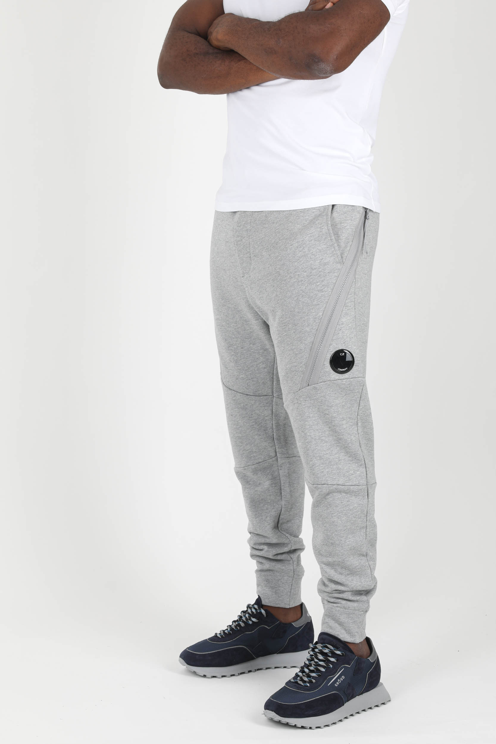 BAS DE JOGGING C.P COMPANY ZIPPE GRIS P064A-M93