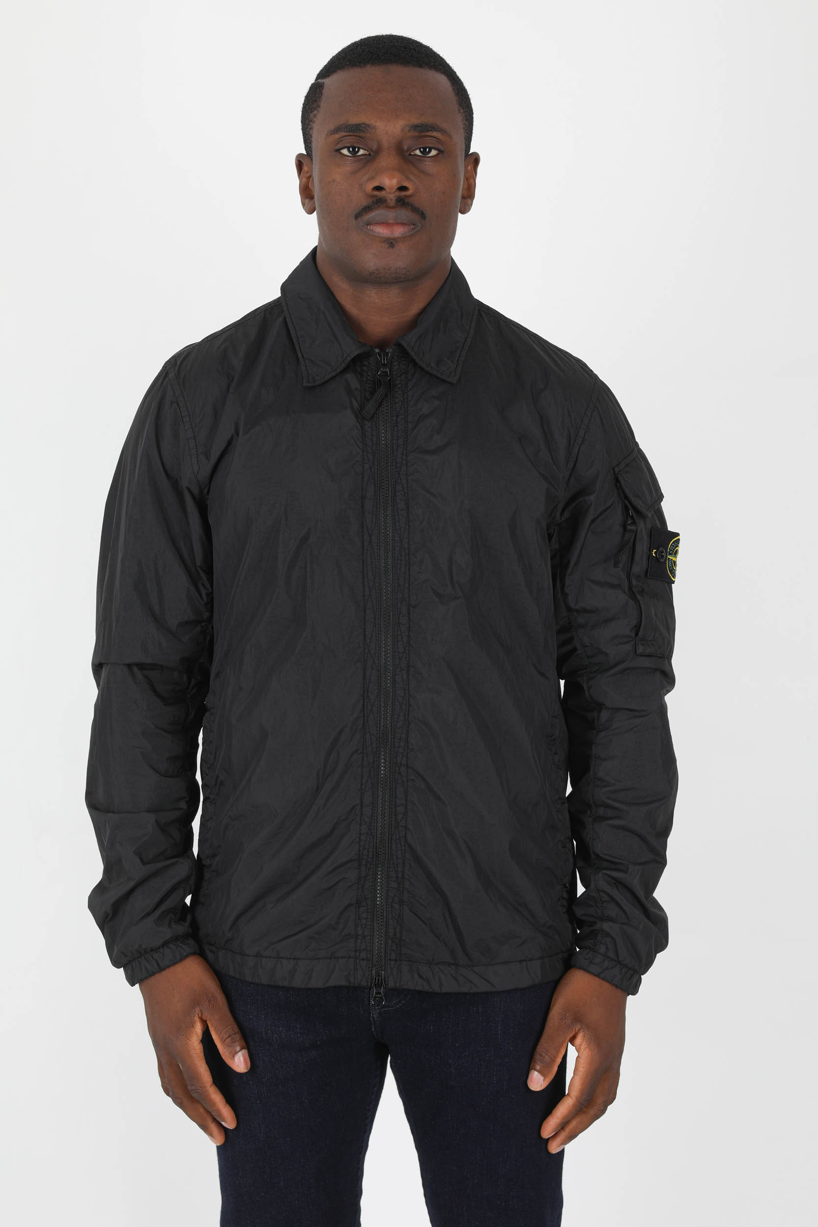 BLOUSON SURECHEMISE STONE ISLAND NOIR 771510223-V0029
