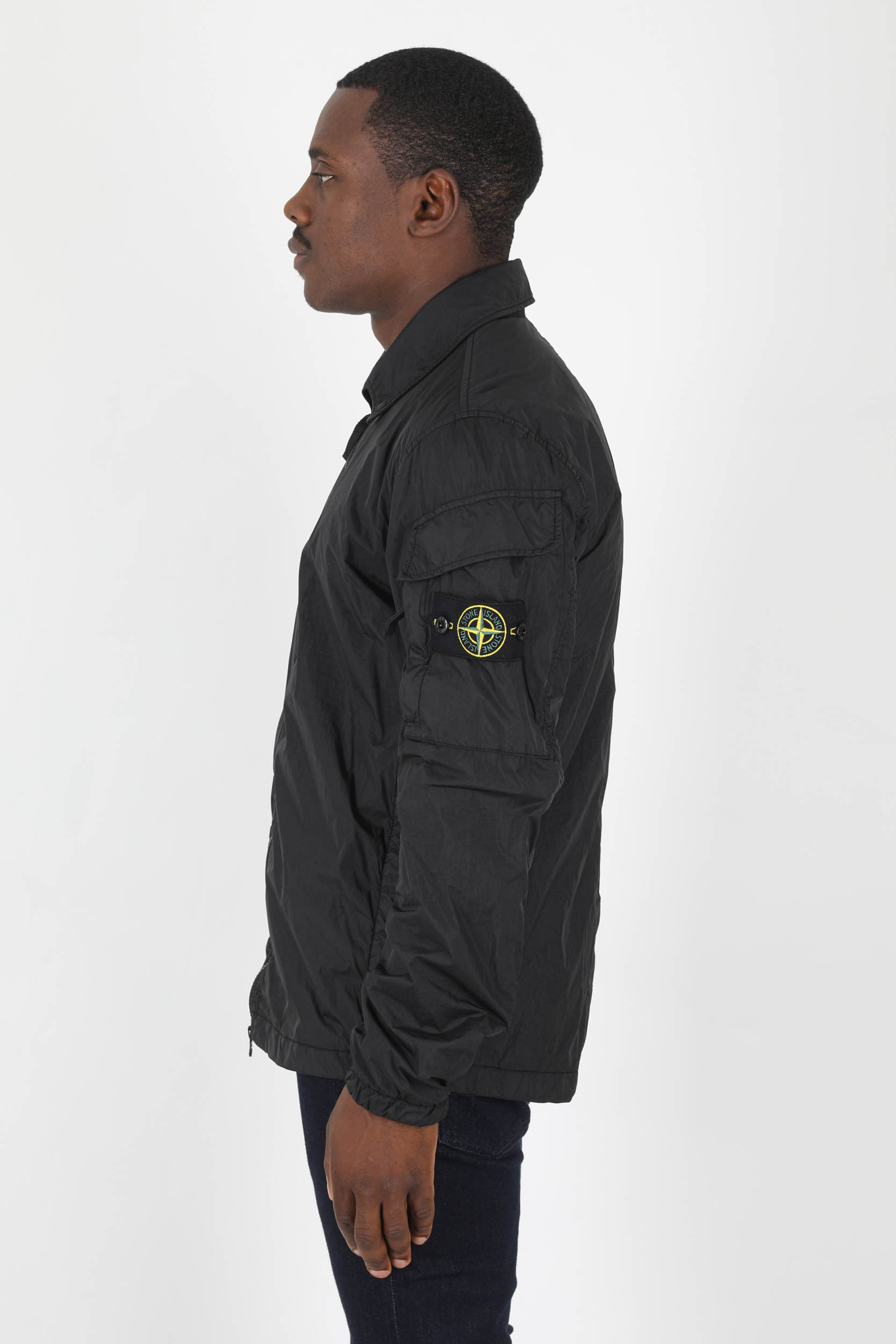 BLOUSON SURECHEMISE STONE ISLAND NOIR 771510223-V0029