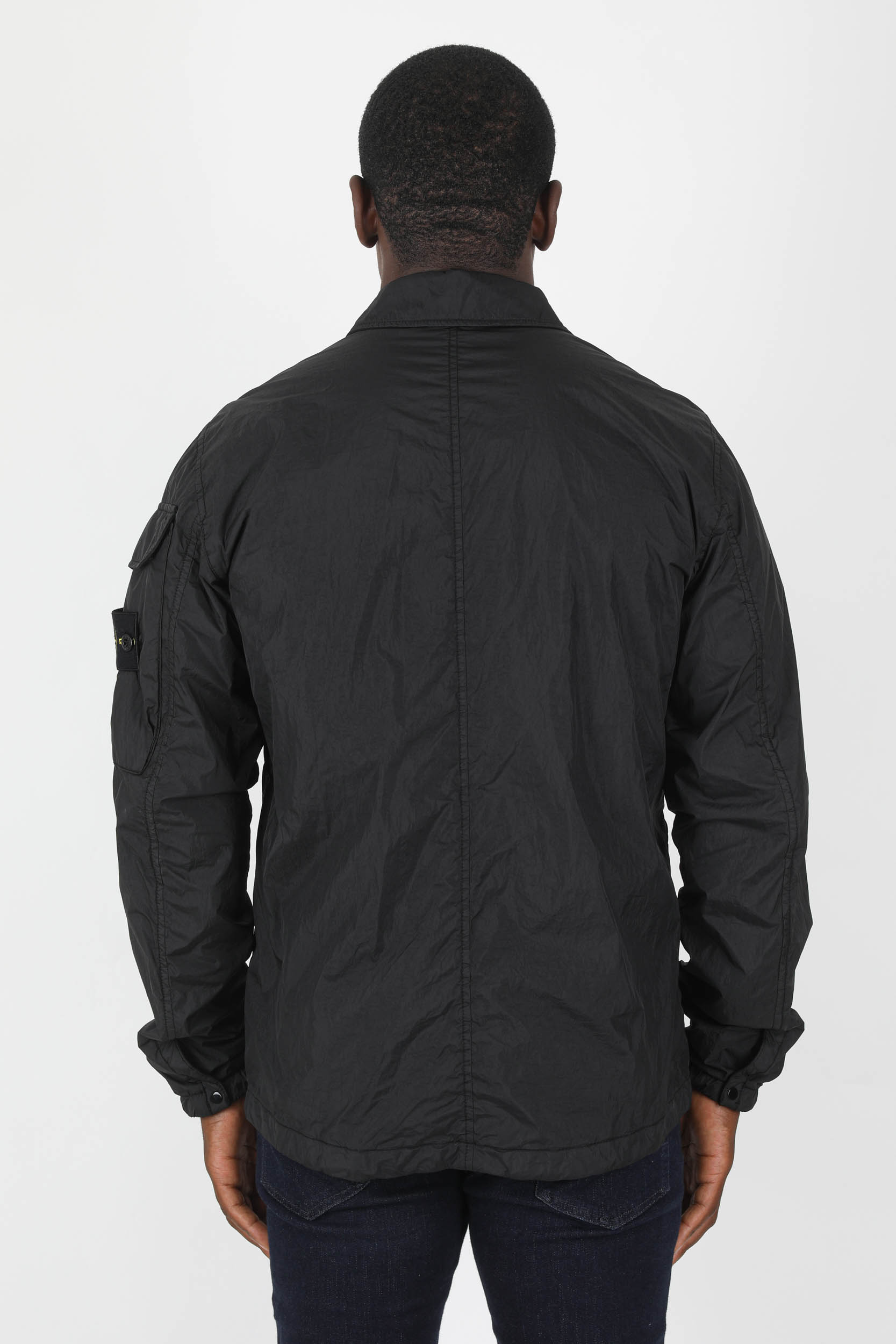 BLOUSON SURECHEMISE STONE ISLAND NOIR 771510223-V0029