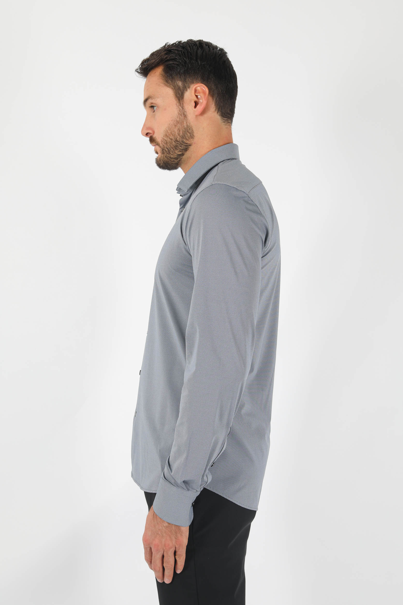 CHEMISE RRD GRISE MOTIFS 22306-V58