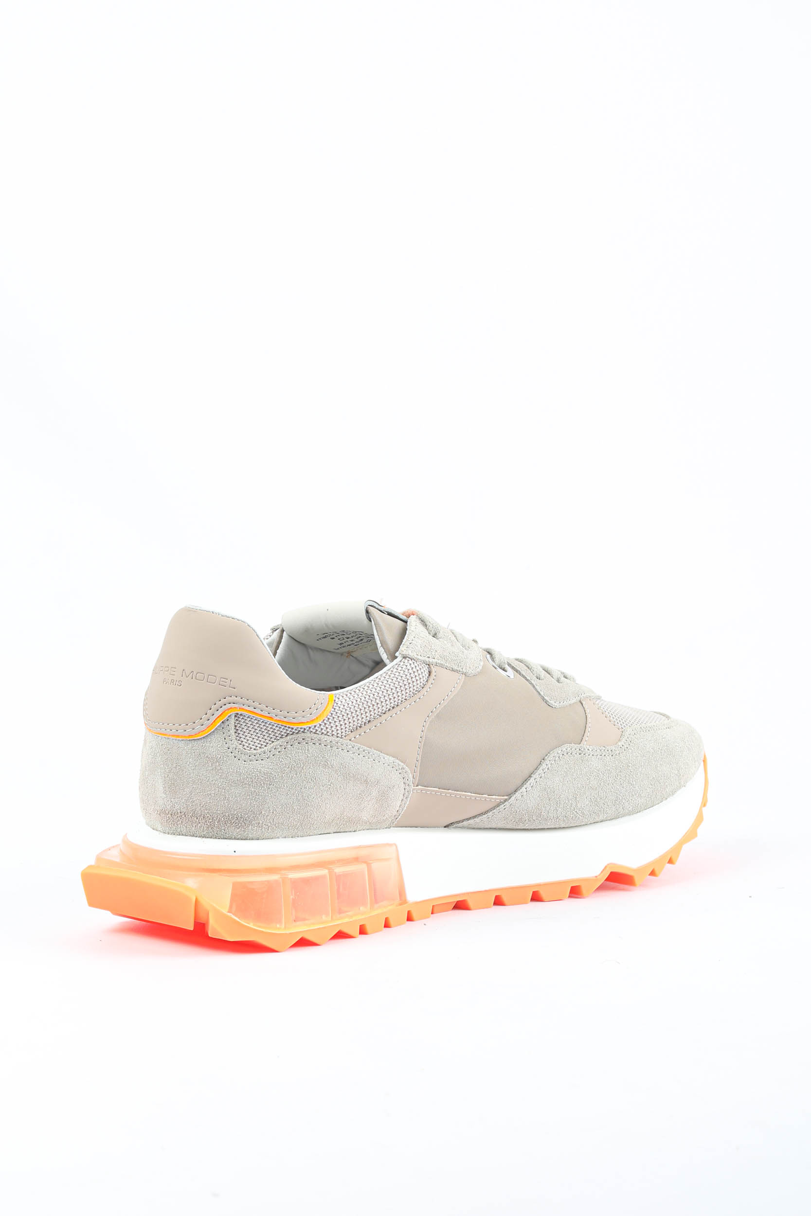 BASKETS PHILIPPE MODEL LA RUE BEIGES/ORANGES LRLU-WN08