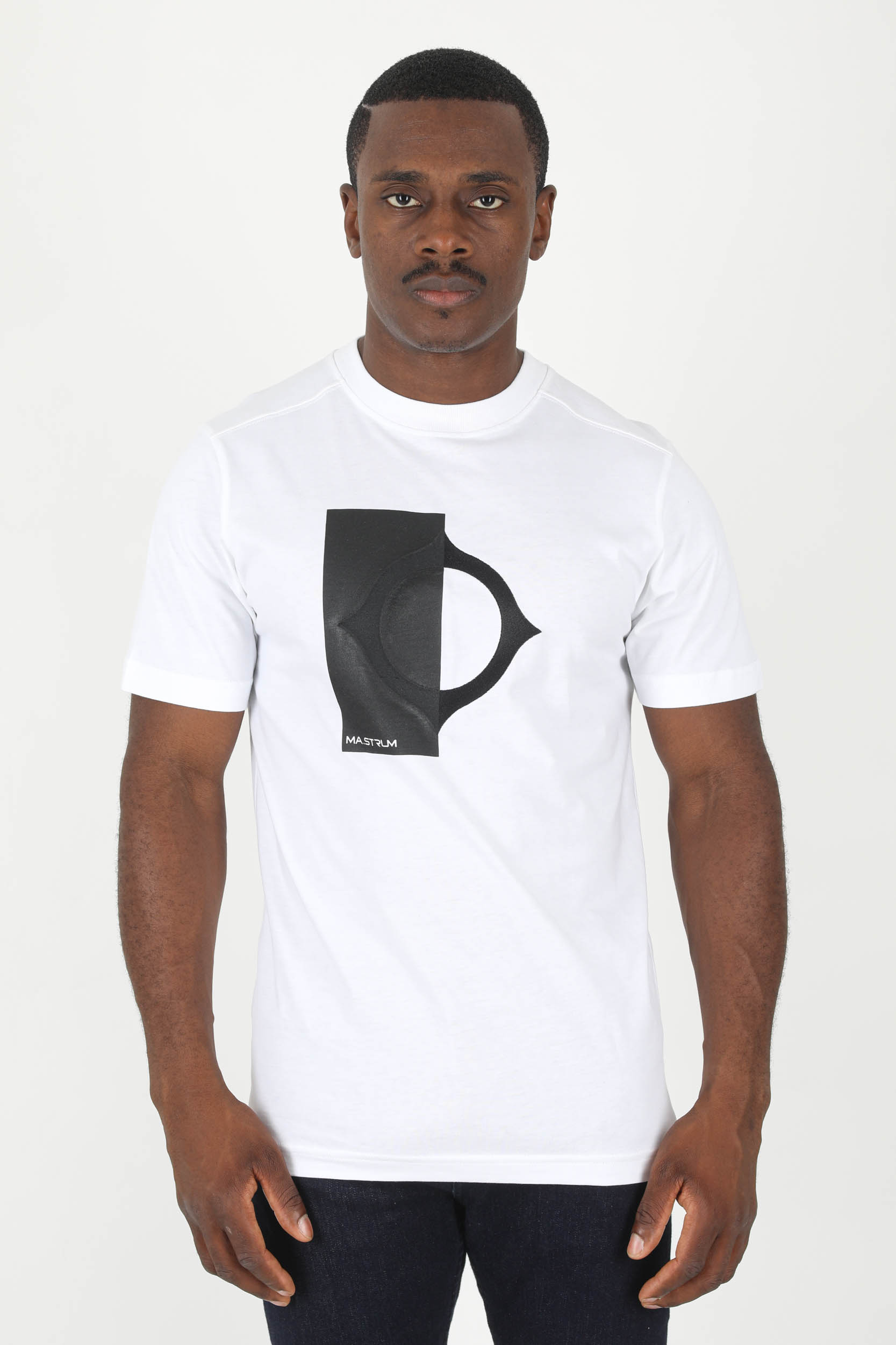 T-SHIRT MASTRUM BLANC LOGO MAS8384-M100