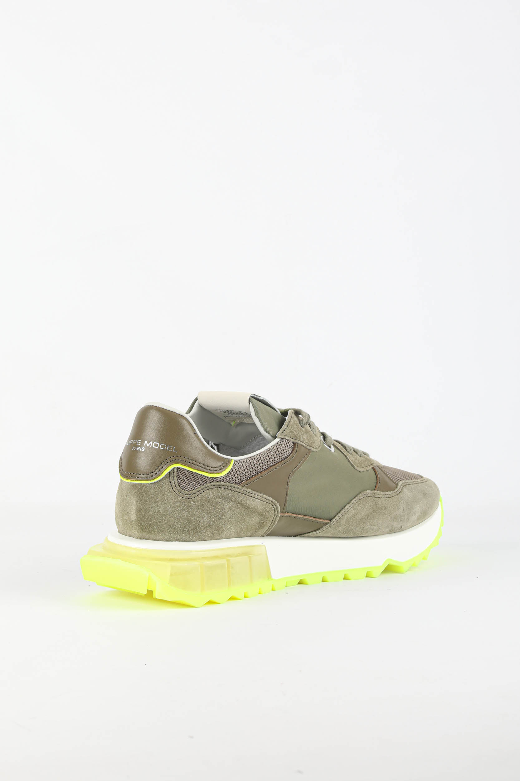 BASKETS PHILIPPE MODEL LA RUE KAKI JAUNE LRLU-WN07