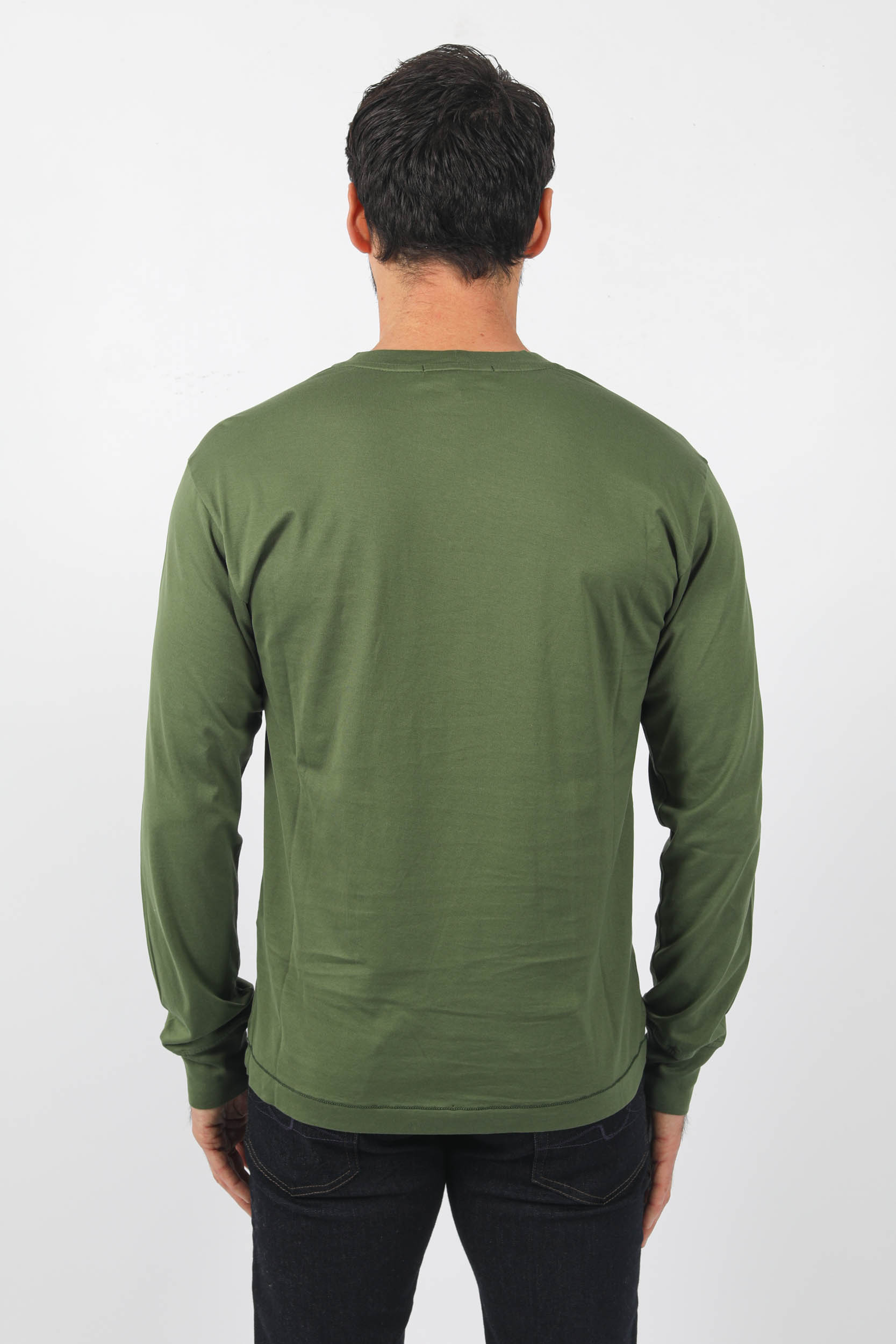 T-SHIRT MANCHES LONGUES STONE ISLAND KAKI 771522713-V0058