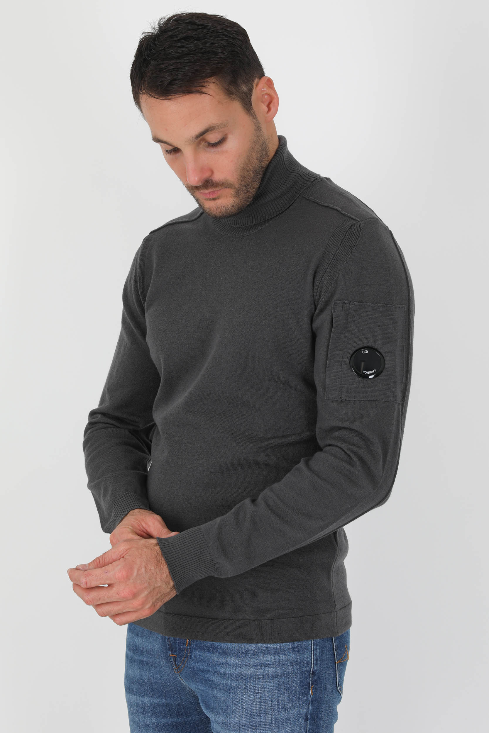 PULL COL ROULE C.P COMPANY GRIS N106A-985