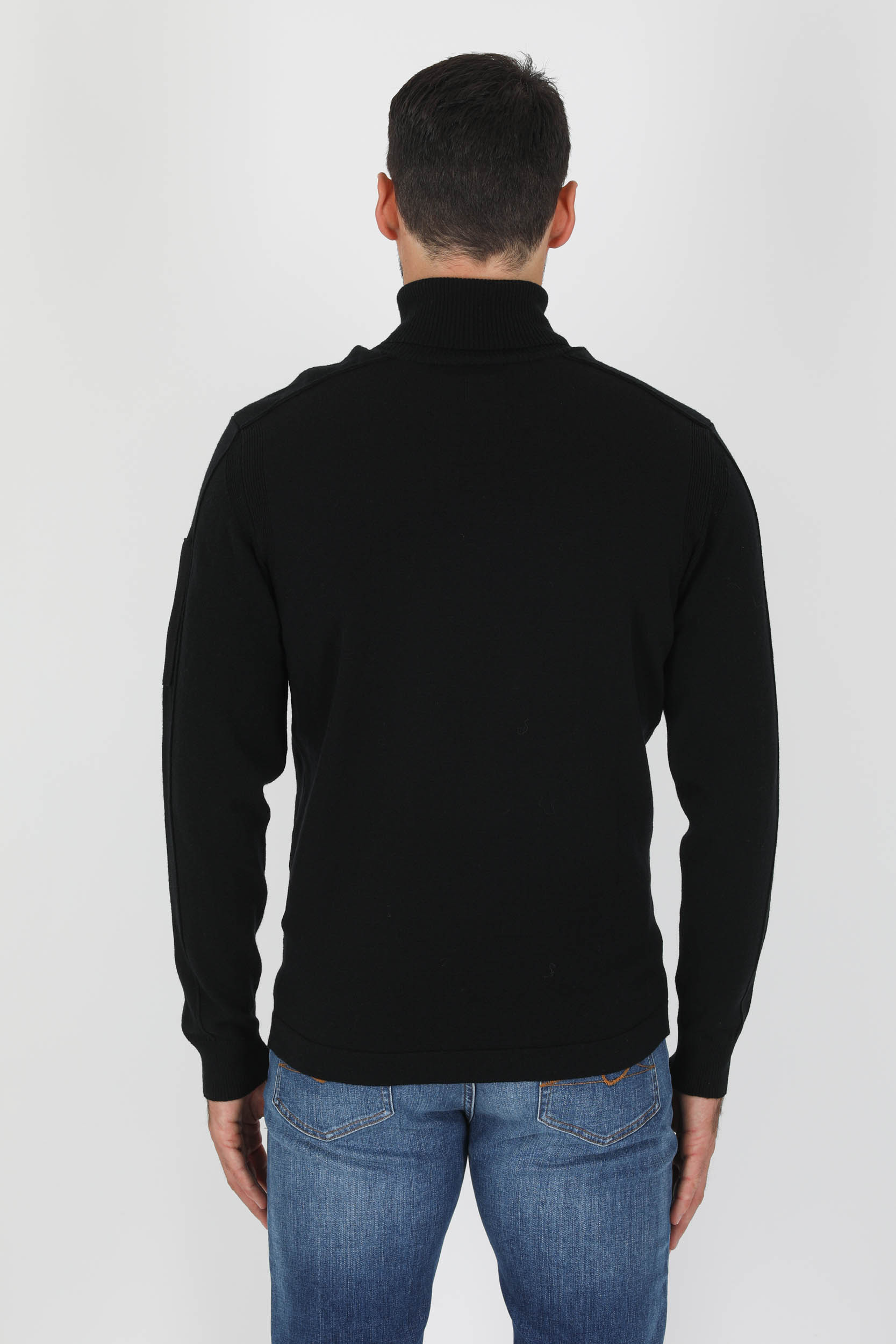PULL COL ROULE C.P COMPANY NOIR N106A-999