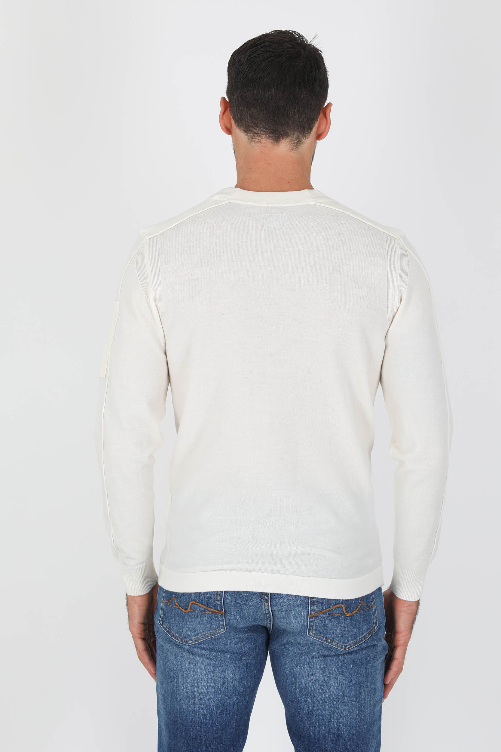PULL C.P COMPANY MERINOS BLANC N105A-103