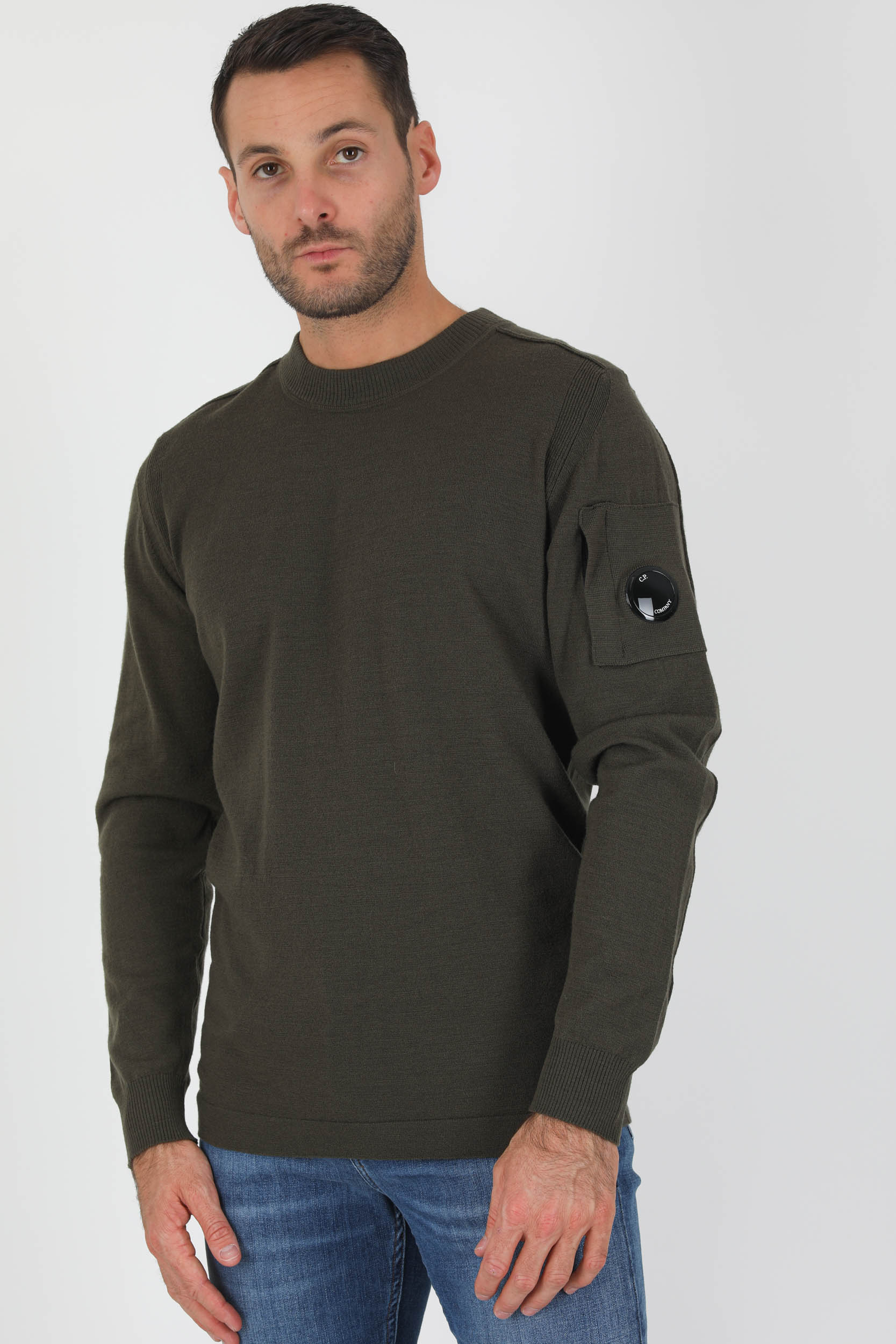 PULL C.P COMPANY MERINOS KAKI N105A-665