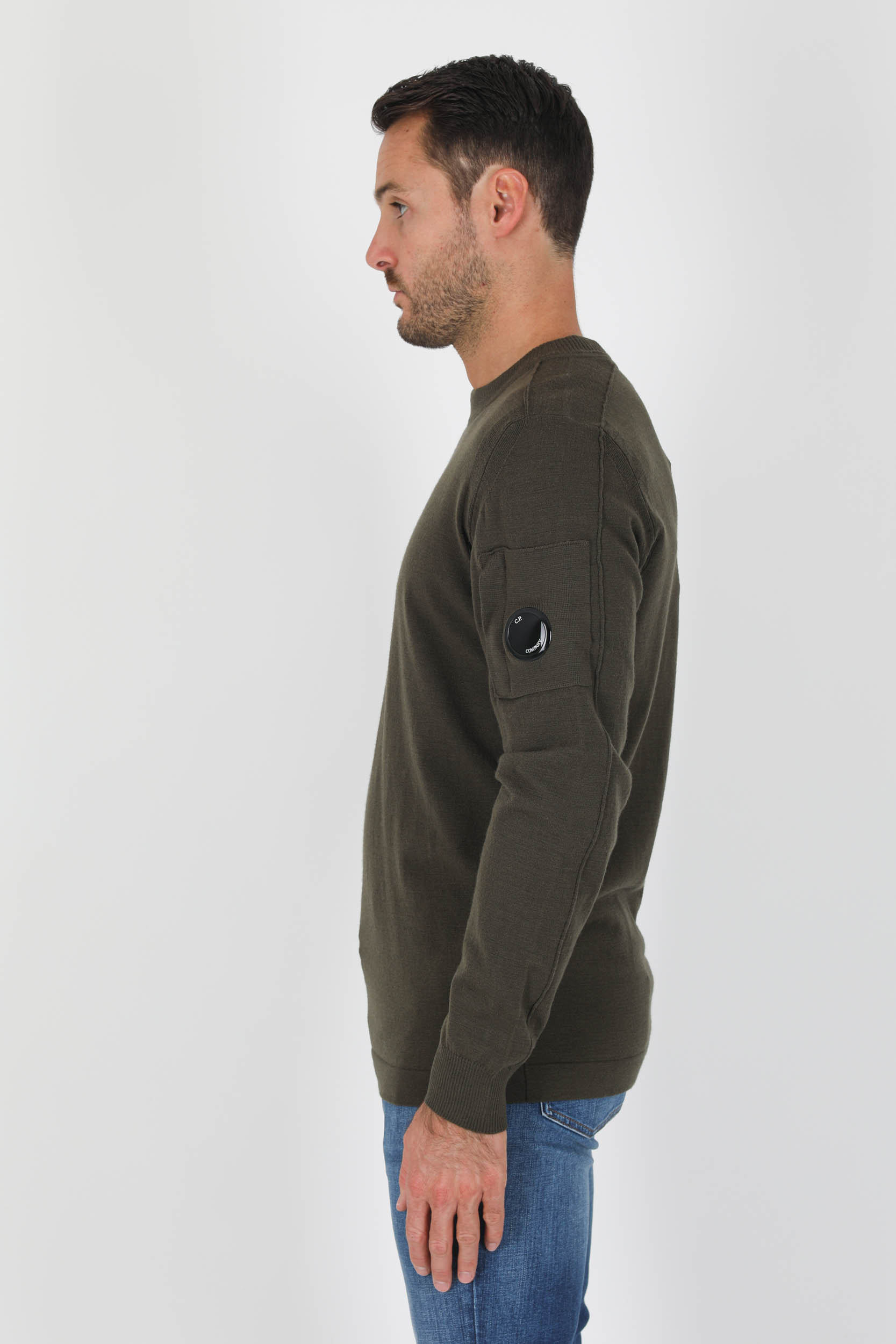 PULL C.P COMPANY MERINOS KAKI N105A-665