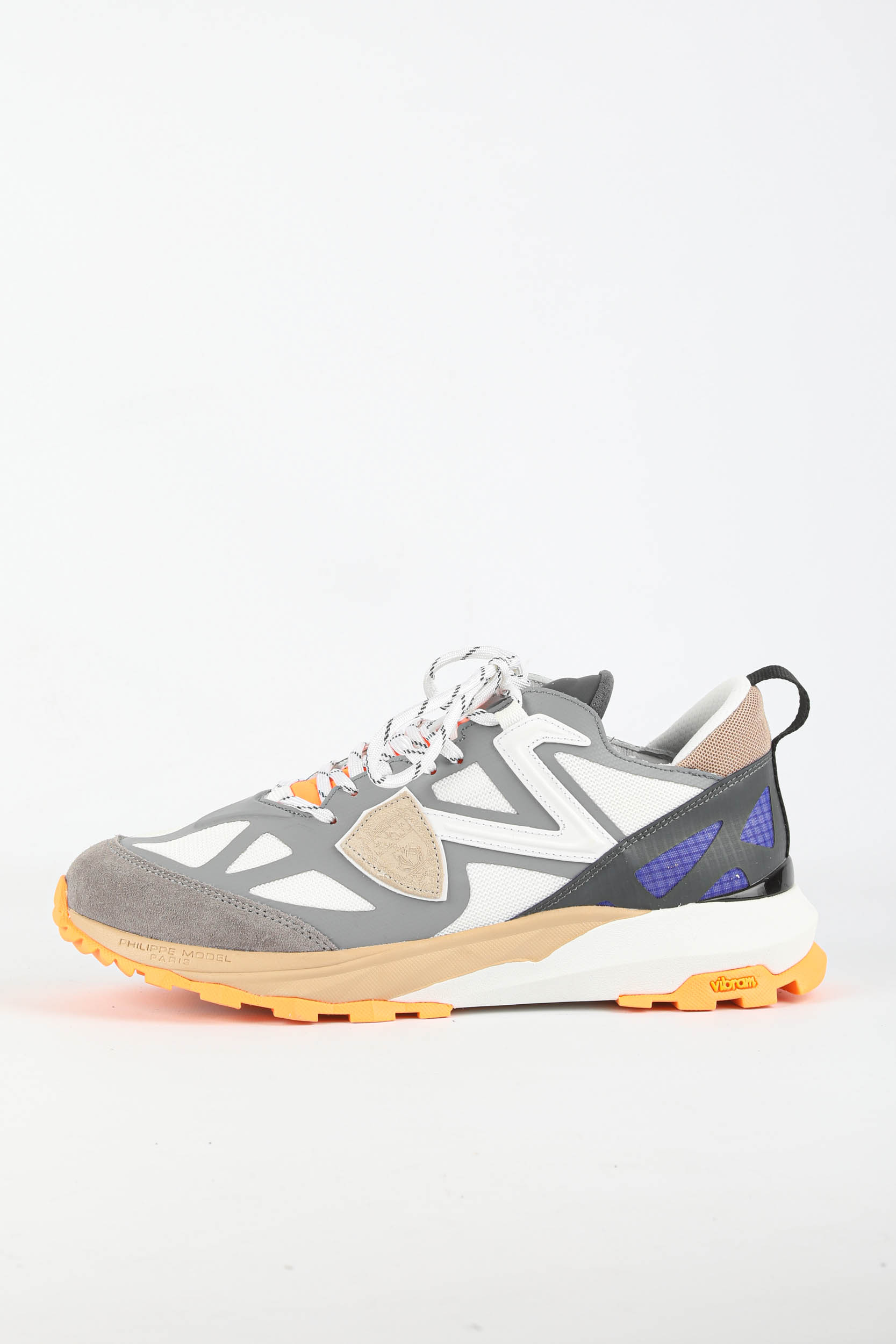 BASKETS PHILIPPE MODEL ROCX GREY ORANGE RXLU-TP02