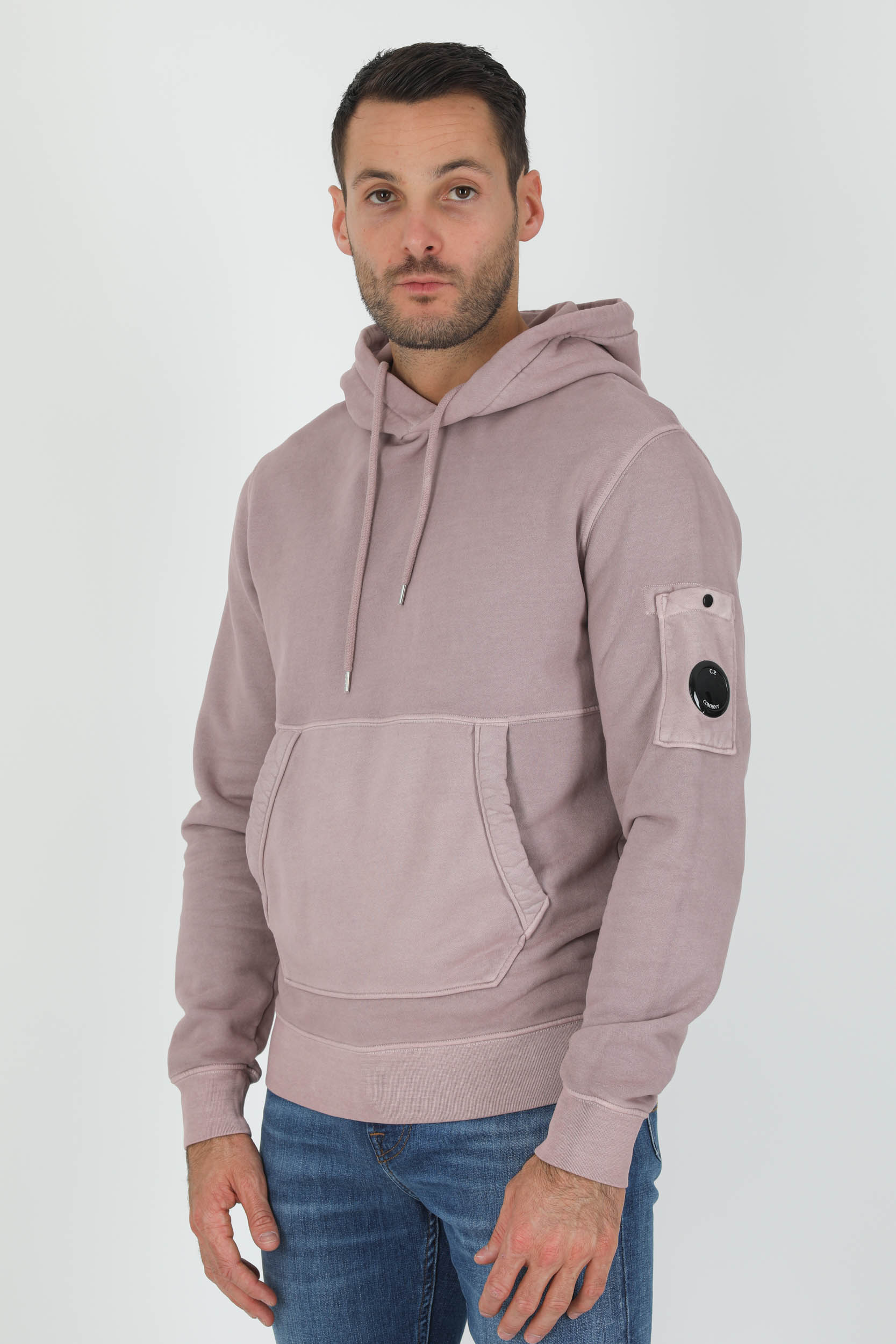 SWEAT A CAPUCHE C.P COMPANY ROSE S009A-506