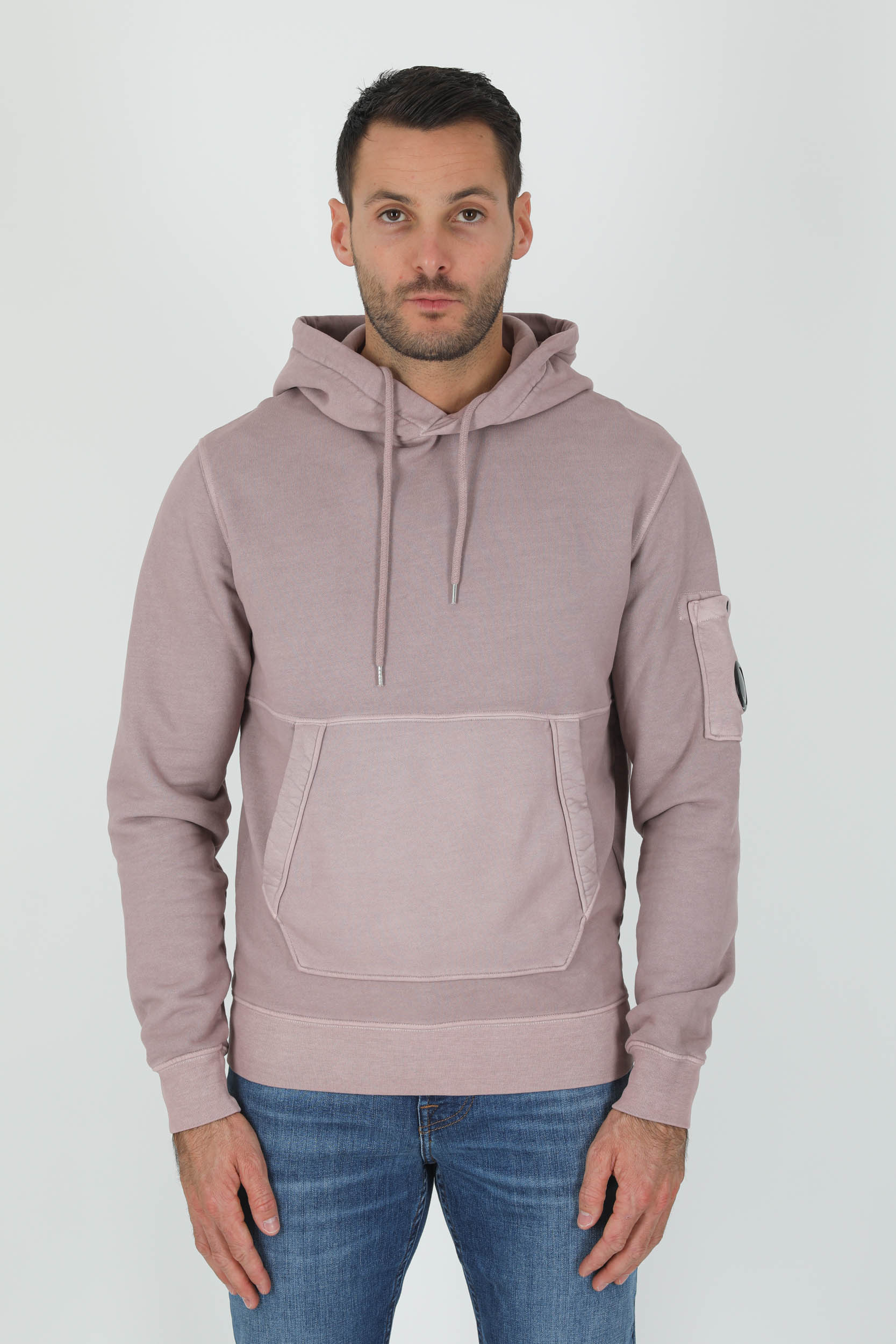 SWEAT A CAPUCHE C.P COMPANY ROSE S009A-506