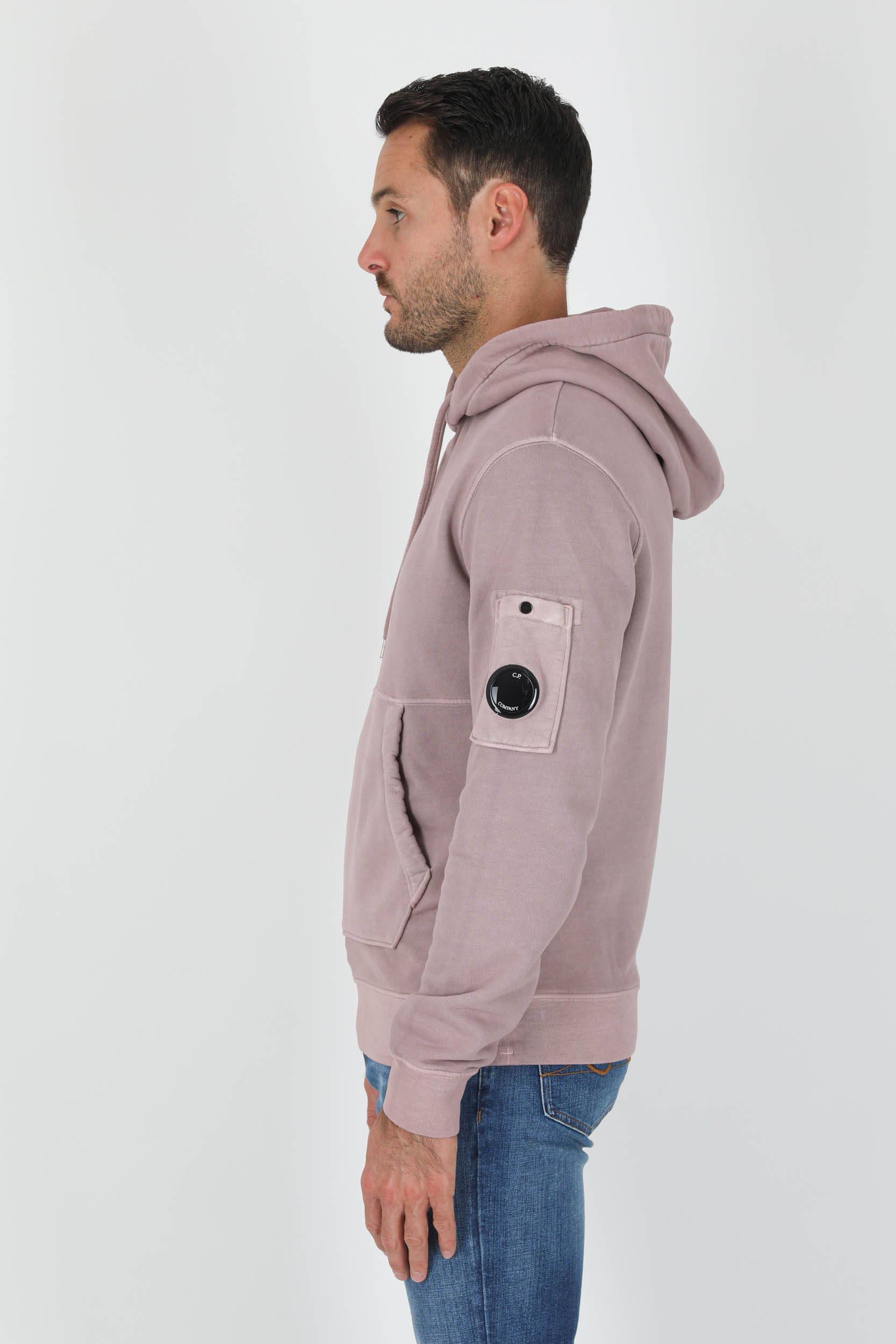 SWEAT A CAPUCHE C.P COMPANY ROSE S009A-506