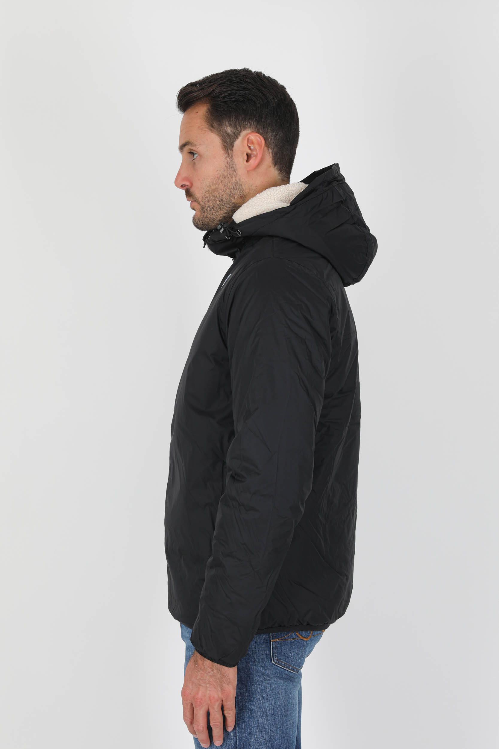 BLOUSON KWAY DOUBLE NOIR K3118TW-USY