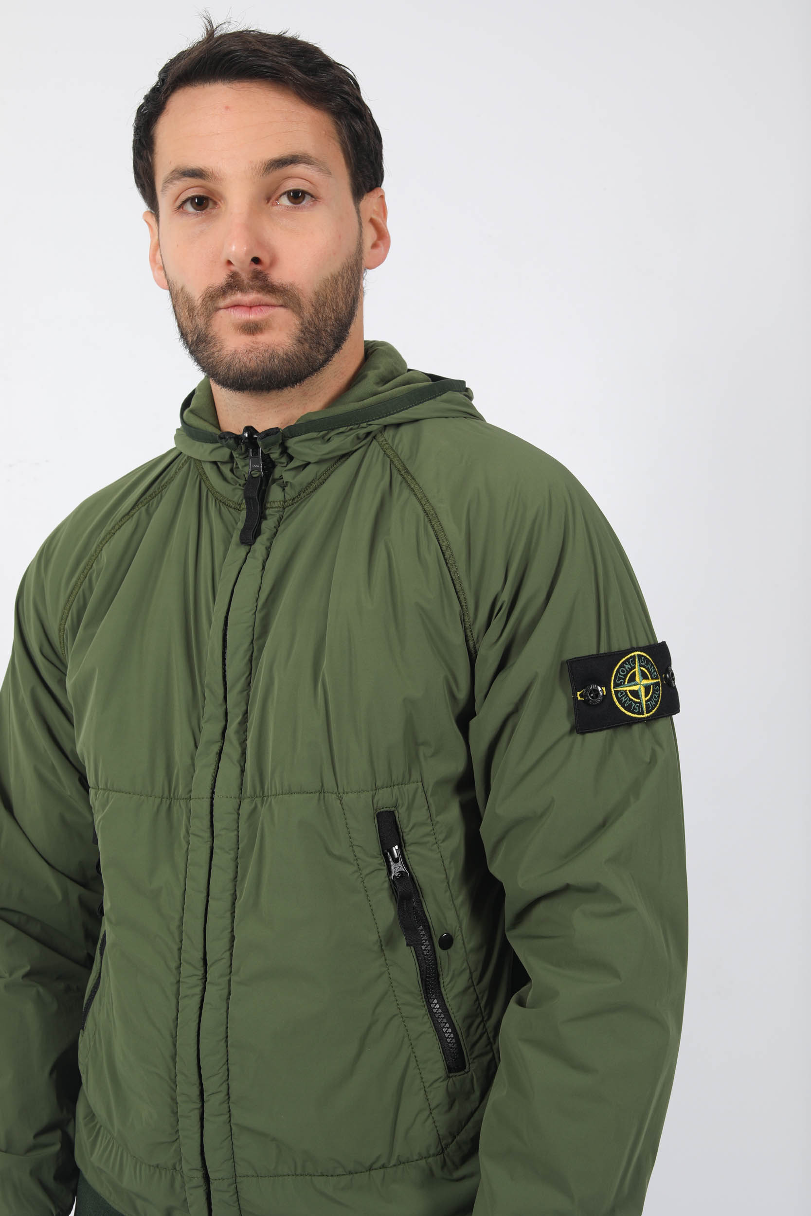 BLOUSON POLARTEC REVERSIBLE STONE ISLAND KAKI 771542028-V0058