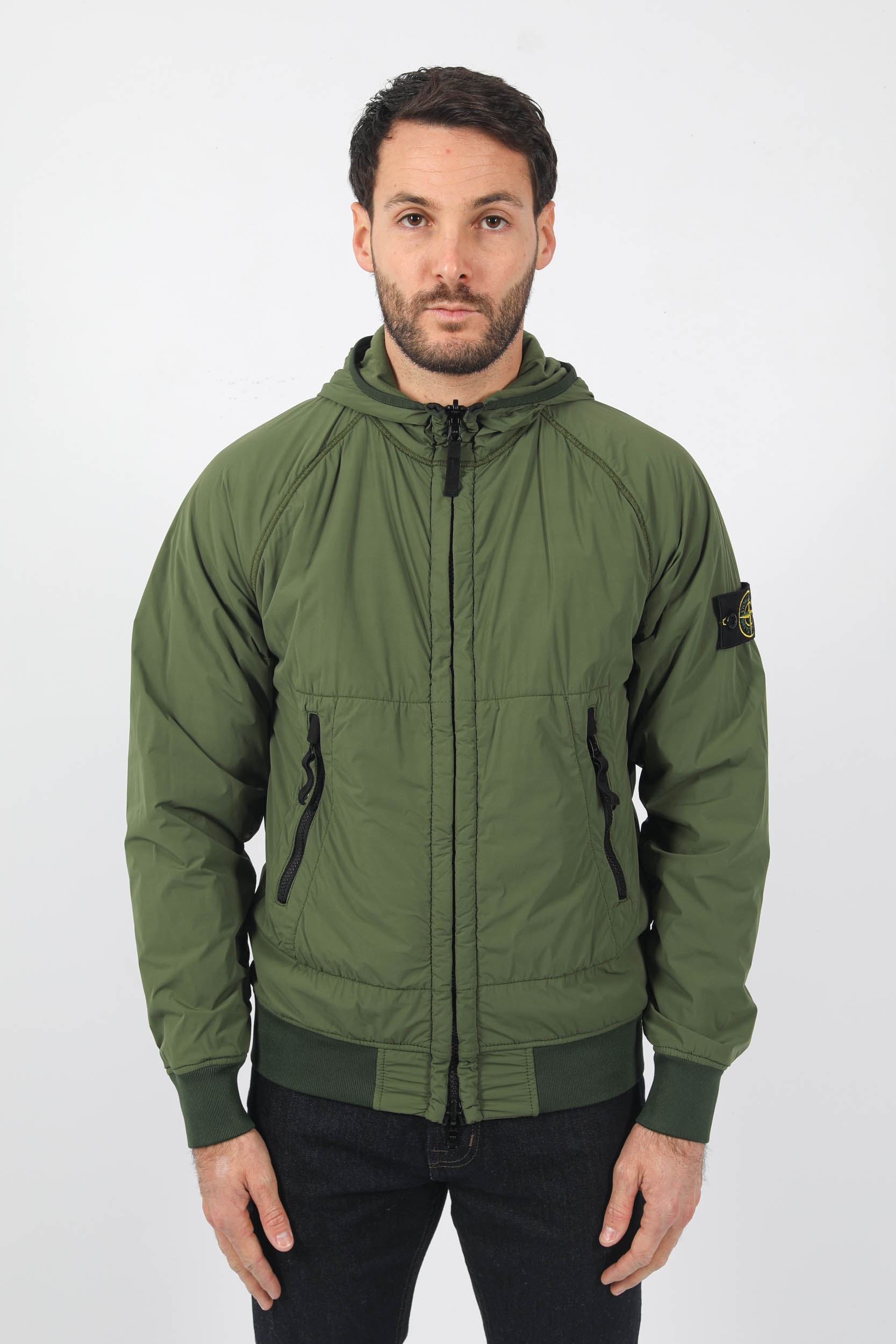 BLOUSON POLARTEC REVERSIBLE STONE ISLAND KAKI 771542028-V0058
