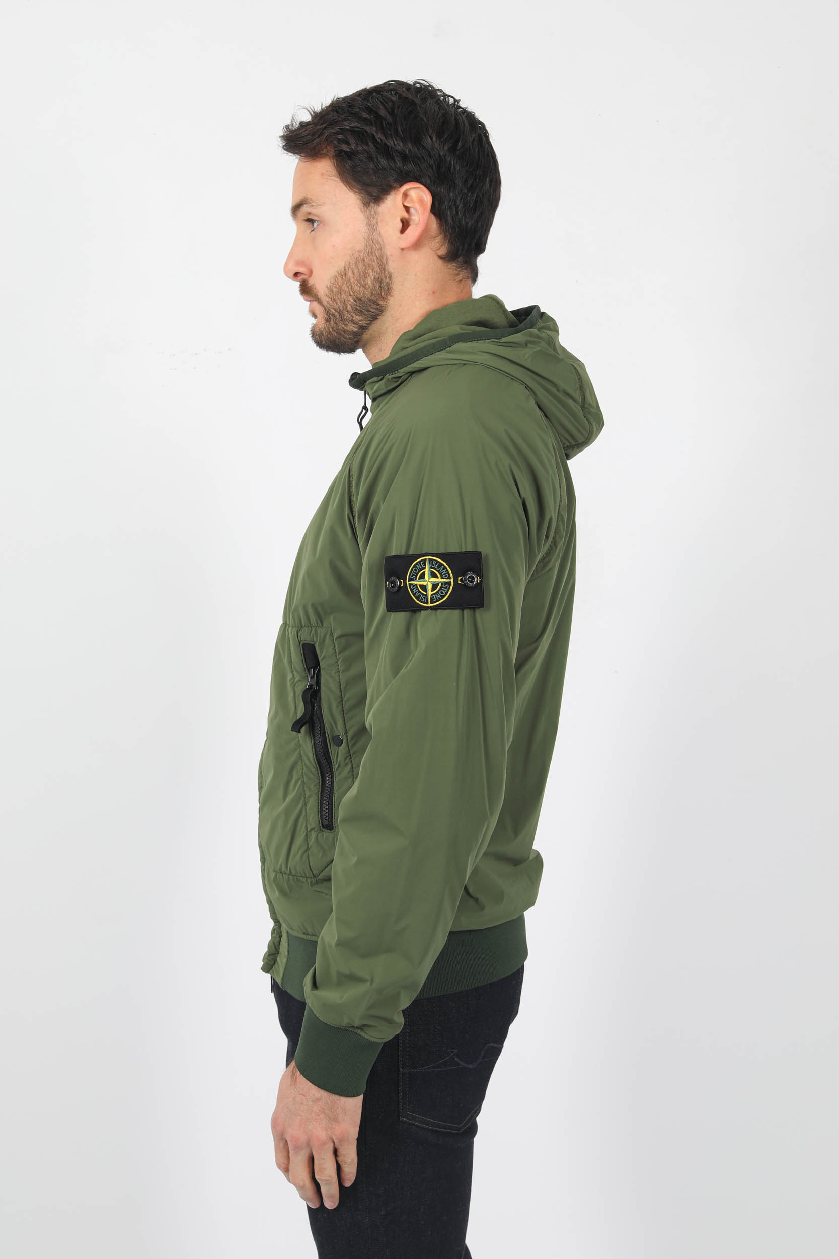 BLOUSON POLARTEC REVERSIBLE STONE ISLAND KAKI 771542028-V0058