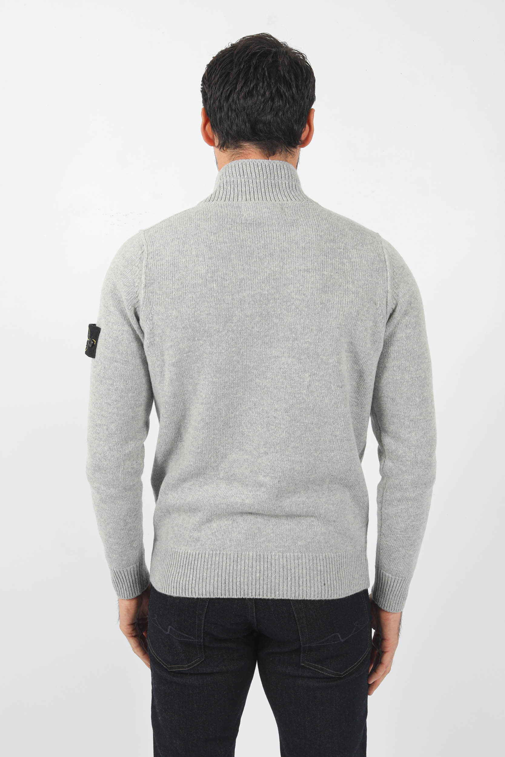 PULL COL CAMIONEUR STONE ISLAND GRIS 7715540A3-V0061