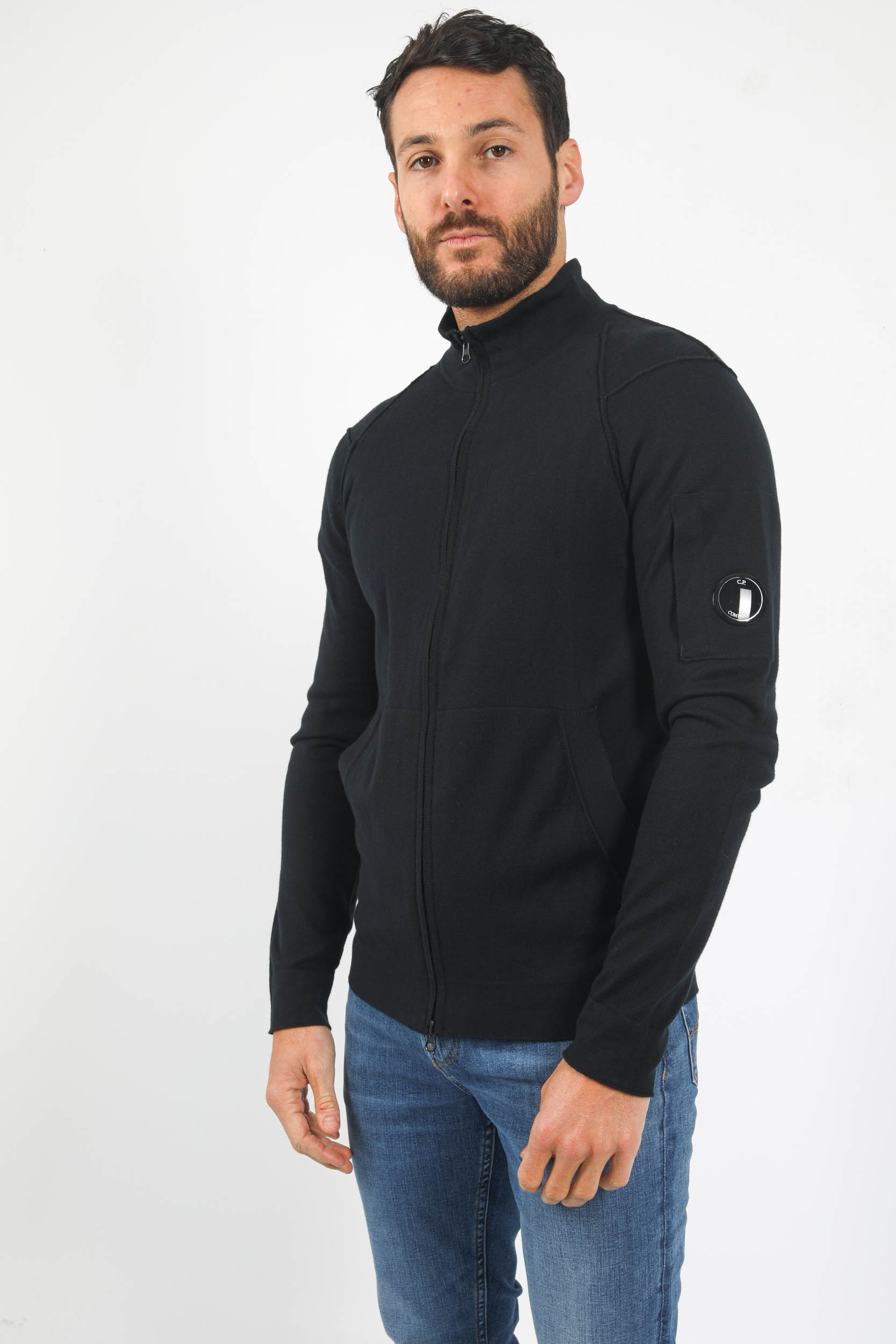 GILET ZIPPE C.P COMPANY COTON MARINE N144A-888