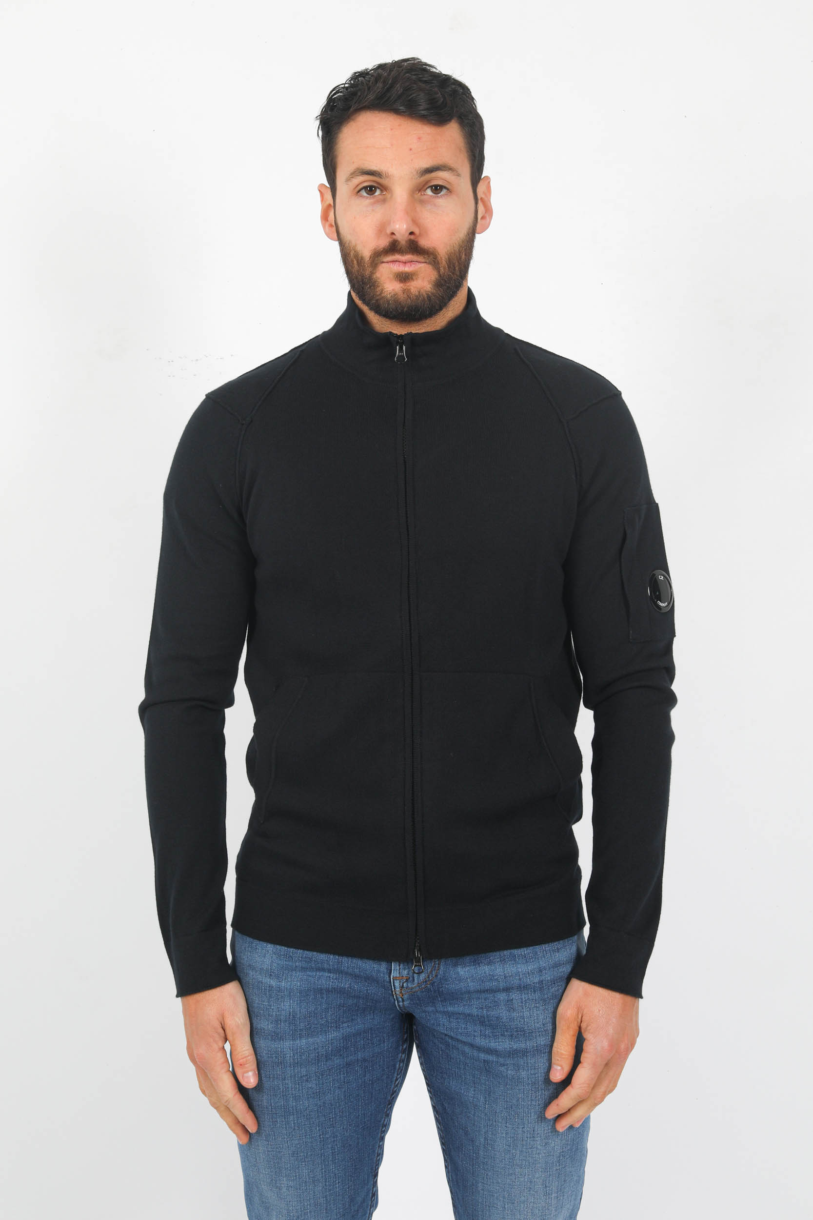 GILET ZIPPE C.P COMPANY COTON MARINE N144A-888