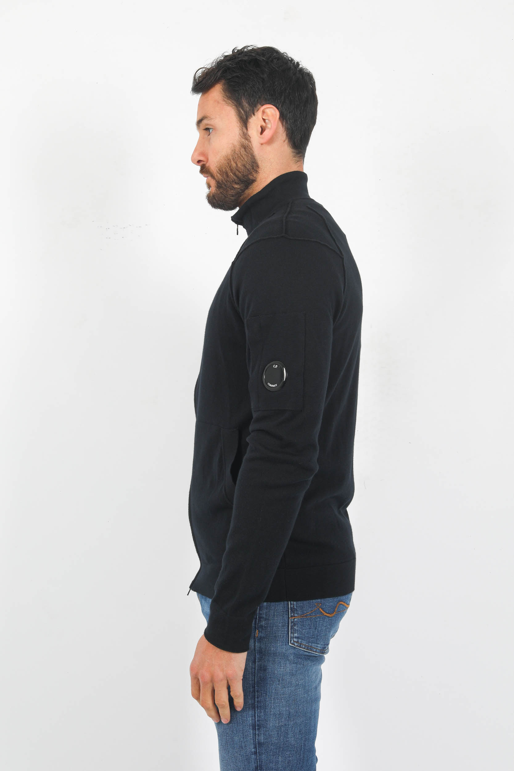 GILET ZIPPE C.P COMPANY COTON MARINE N144A-888