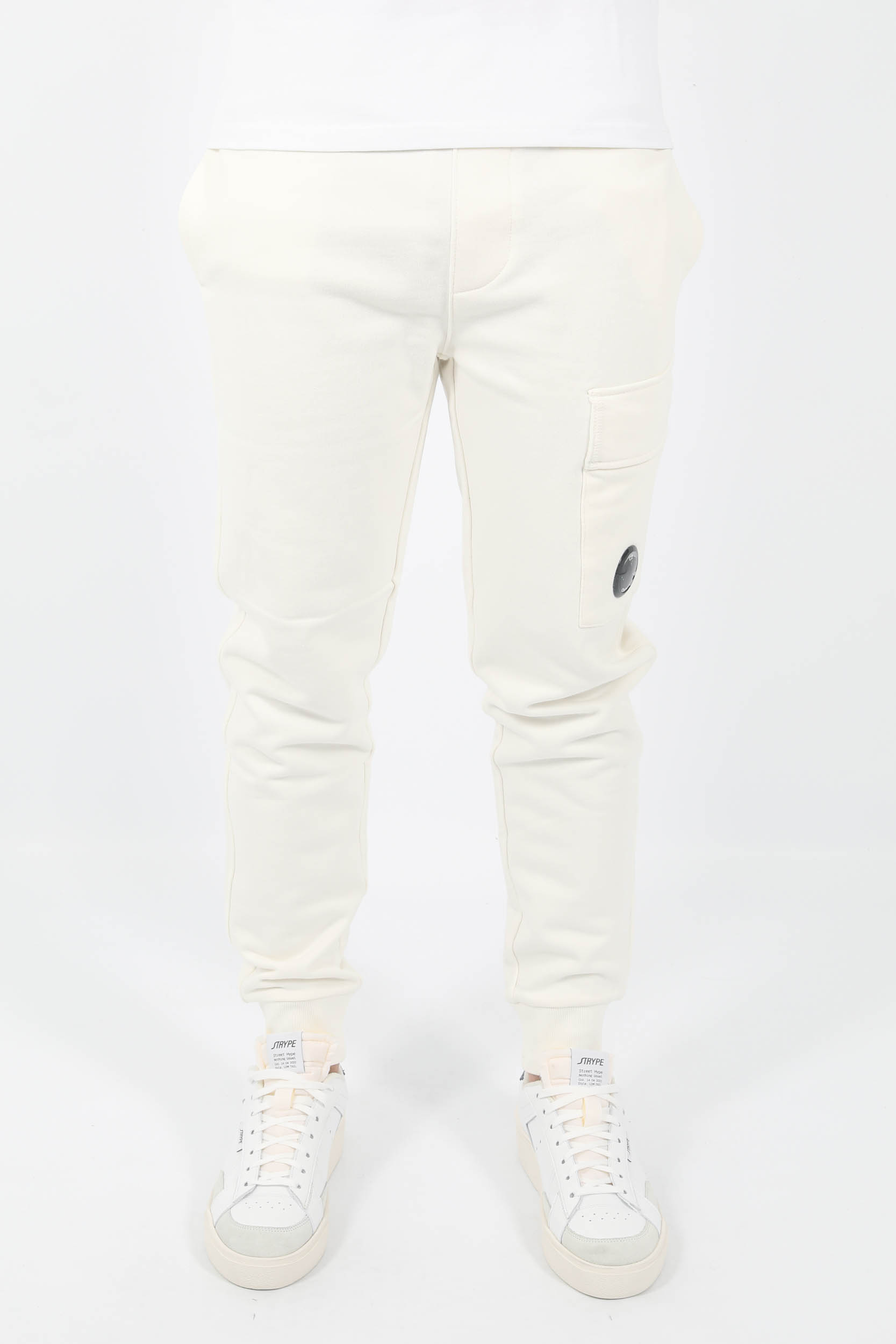 BAS DE JOGGING C.P COMPANY BLANC P017A-103