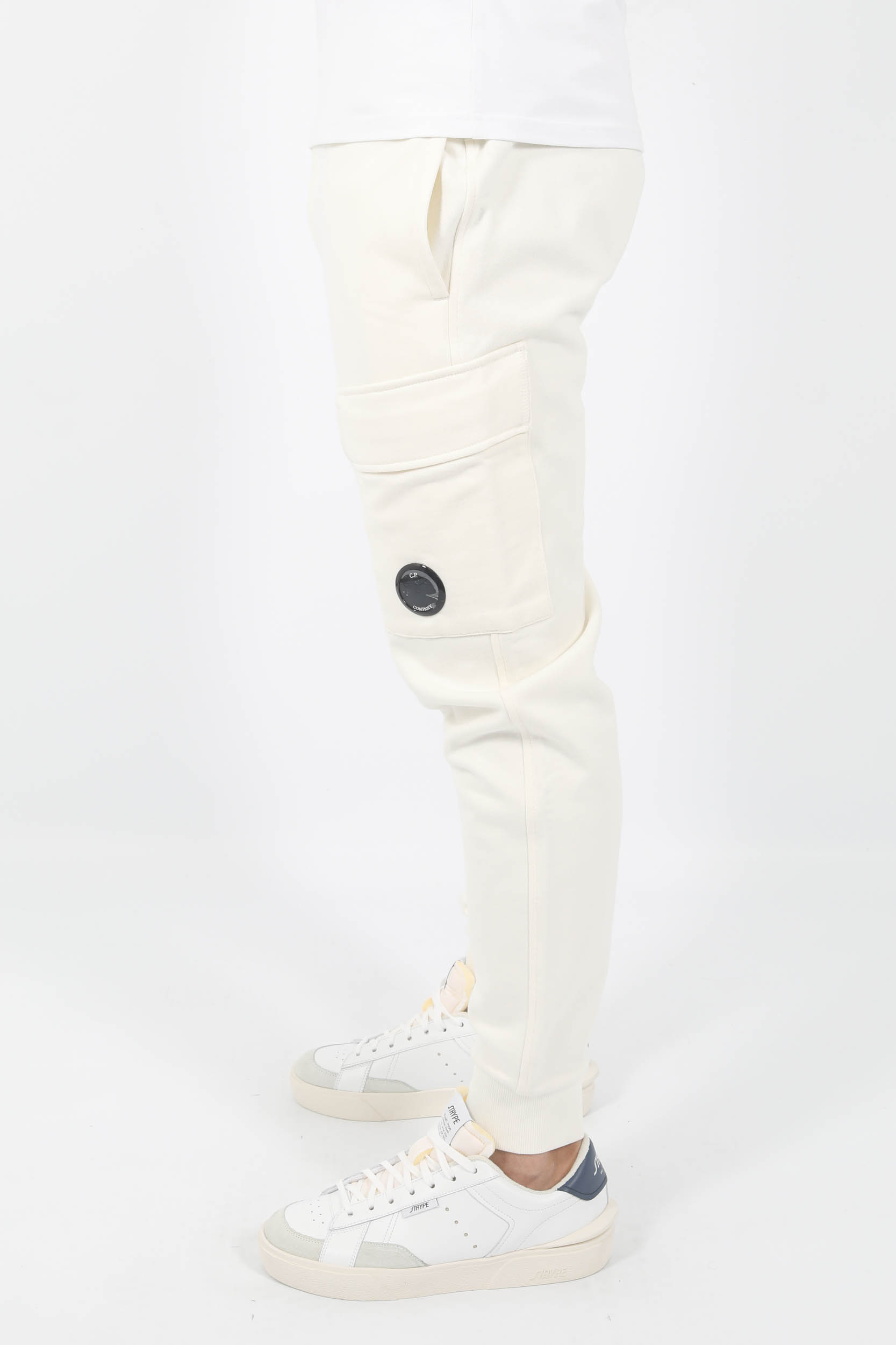 BAS DE JOGGING C.P COMPANY BLANC P017A-103