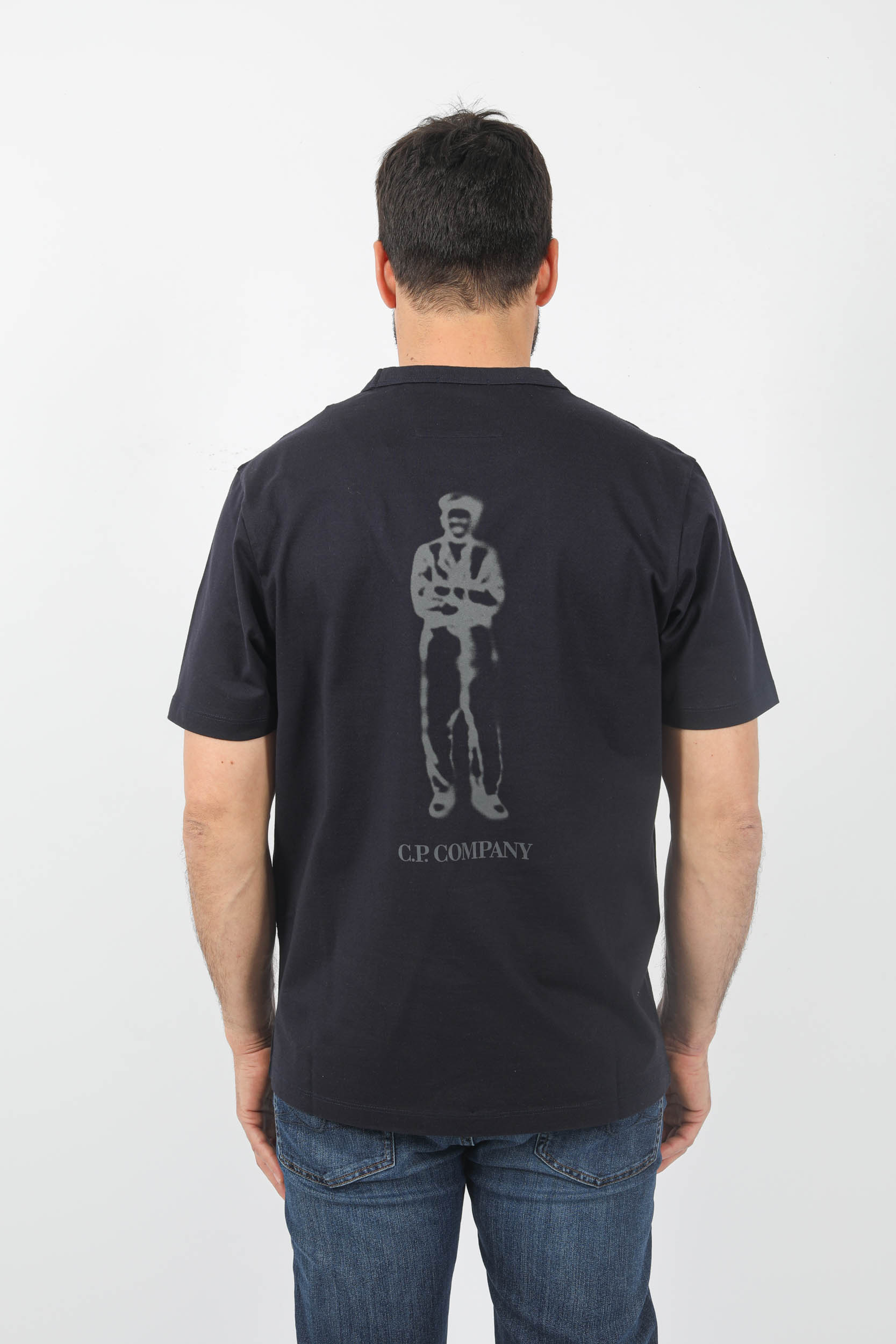T-SHIRT C.P COMPANY MARINE MARIN S155A-888