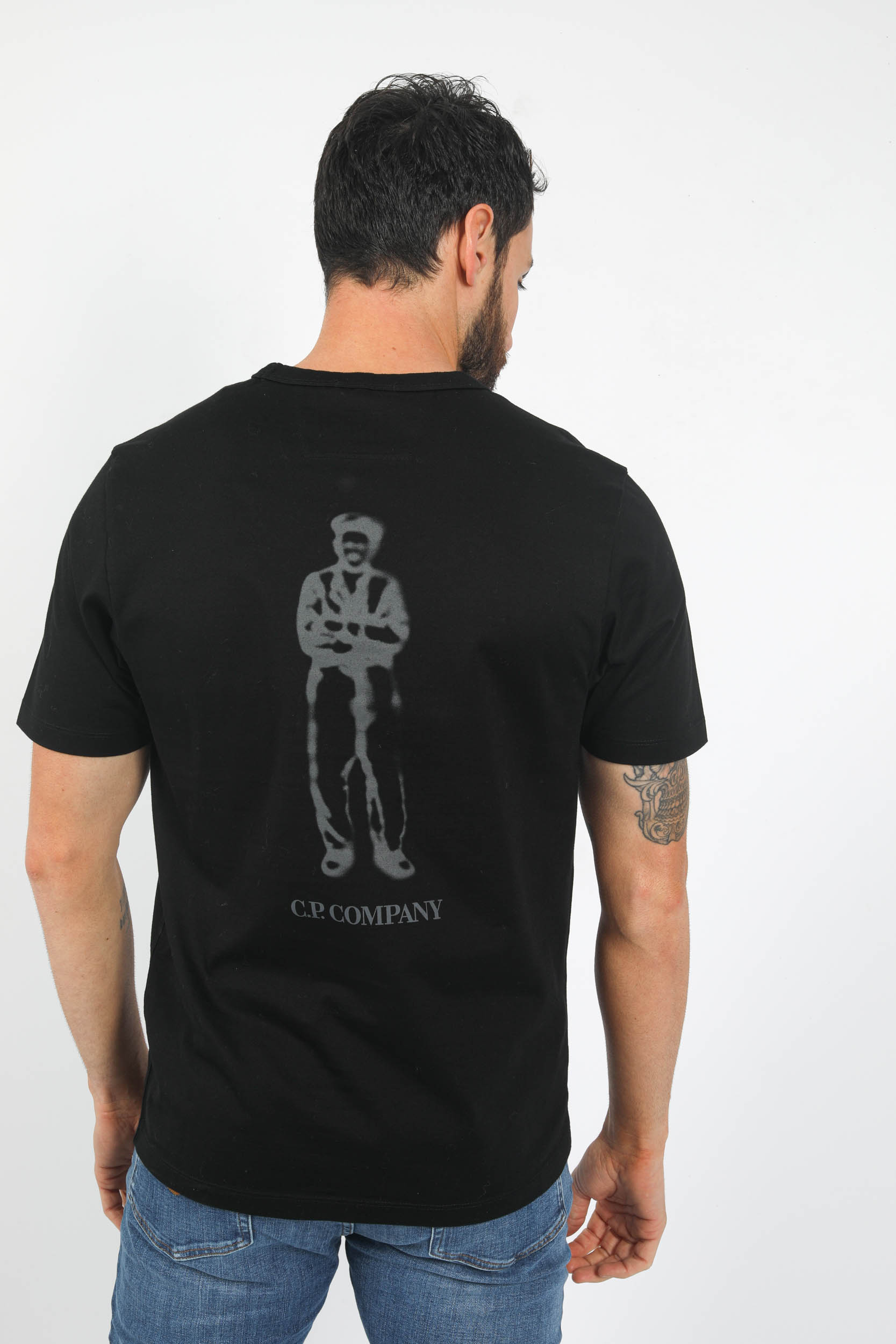 T-SHIRT C.P COMPANY MARIN NOIR S155A-999