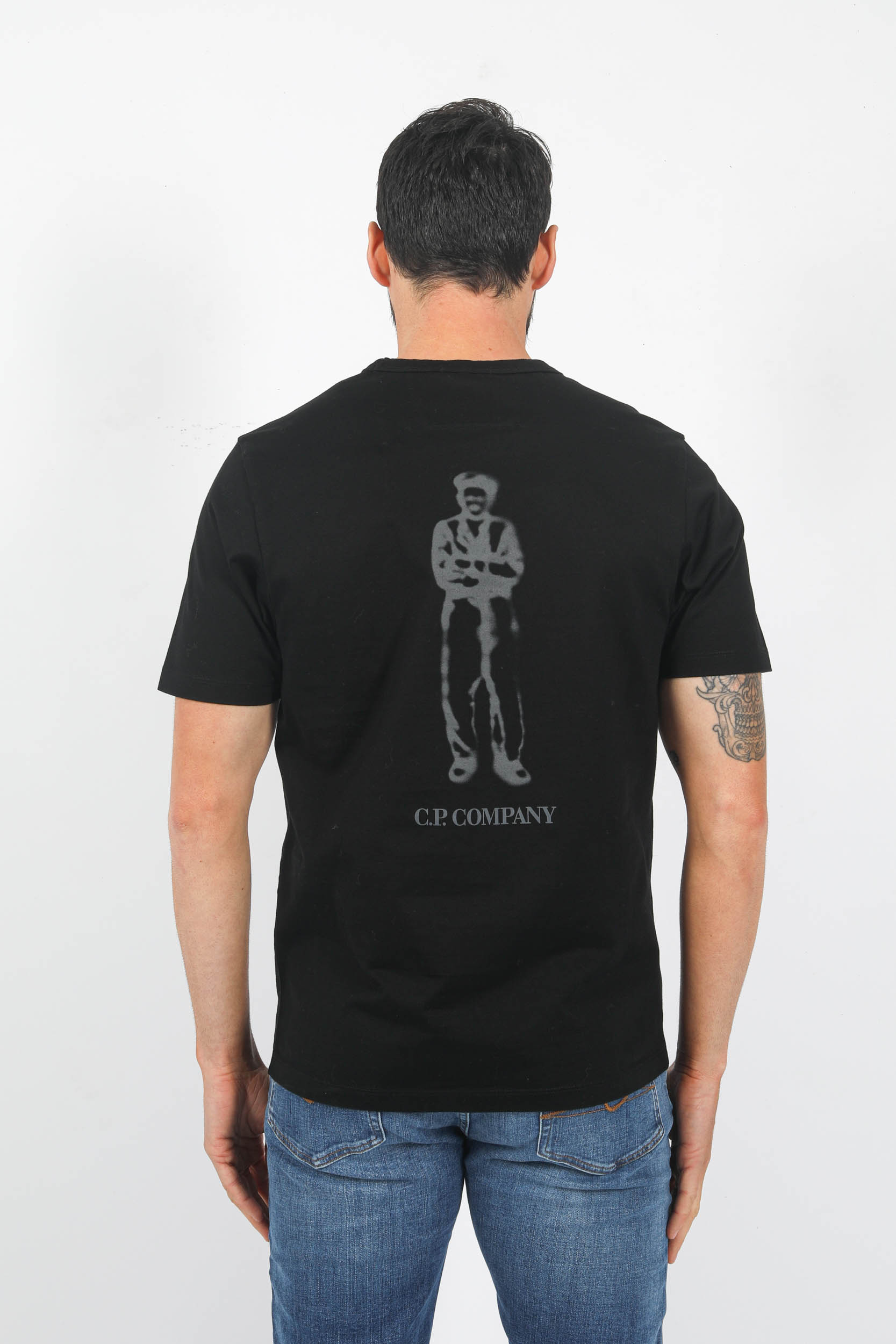 T-SHIRT C.P COMPANY MARIN NOIR S155A-999