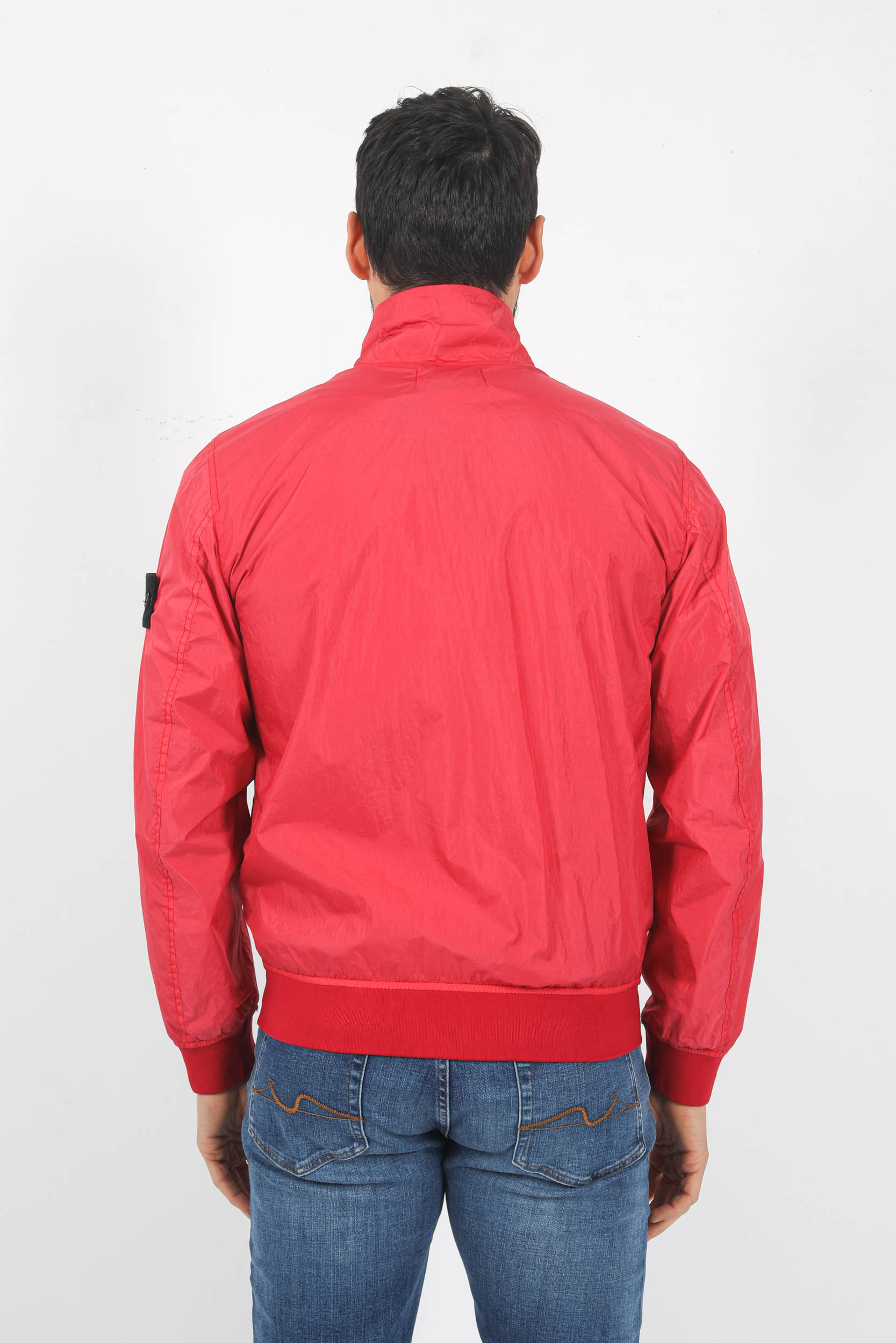 BLOUSON STONE ISLAND NYLON SANS CAPUCHE ROSE 781542822-V0087