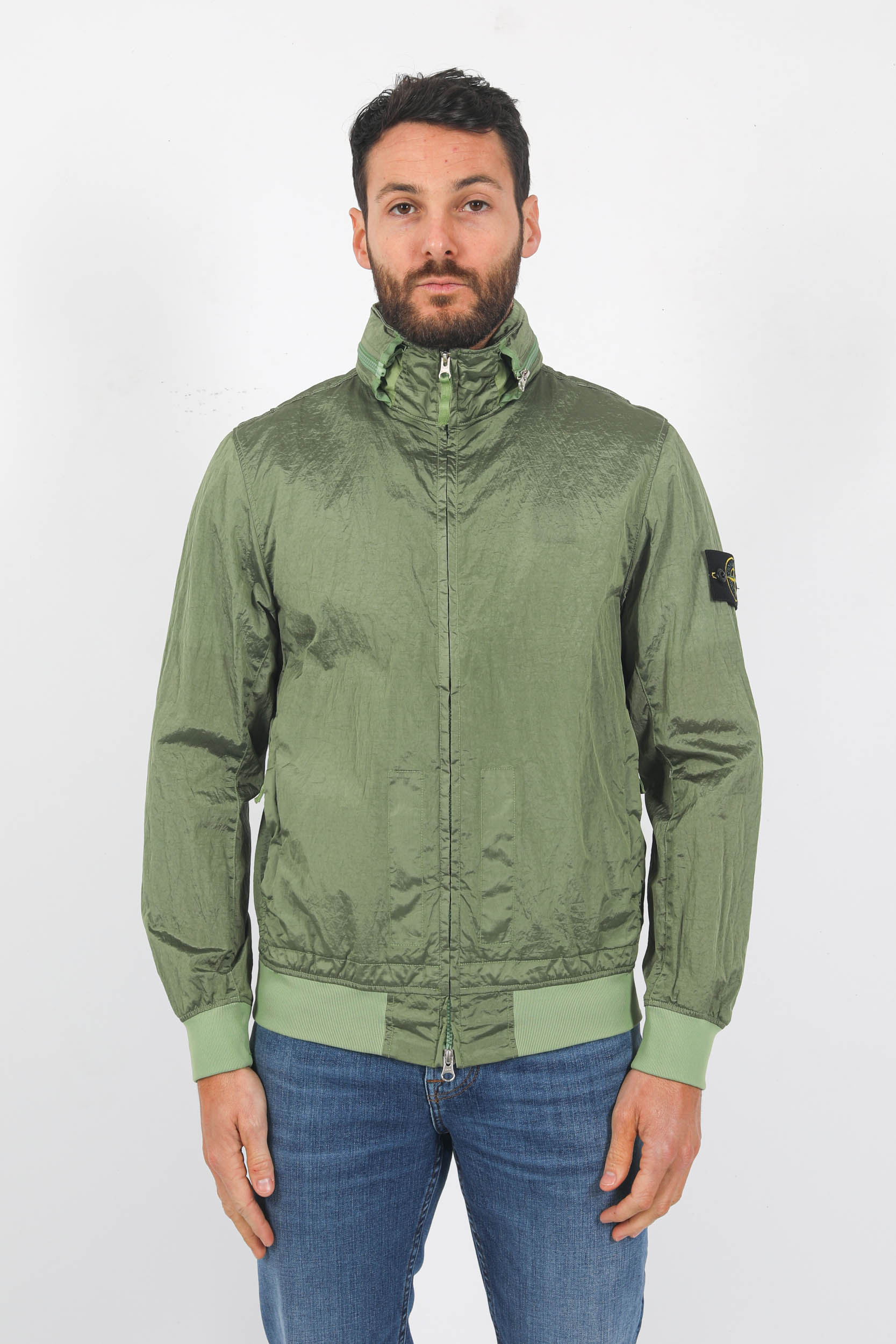 BLOUSON STONE ISLAND NYLON METAL KAKI 781541920-V0055