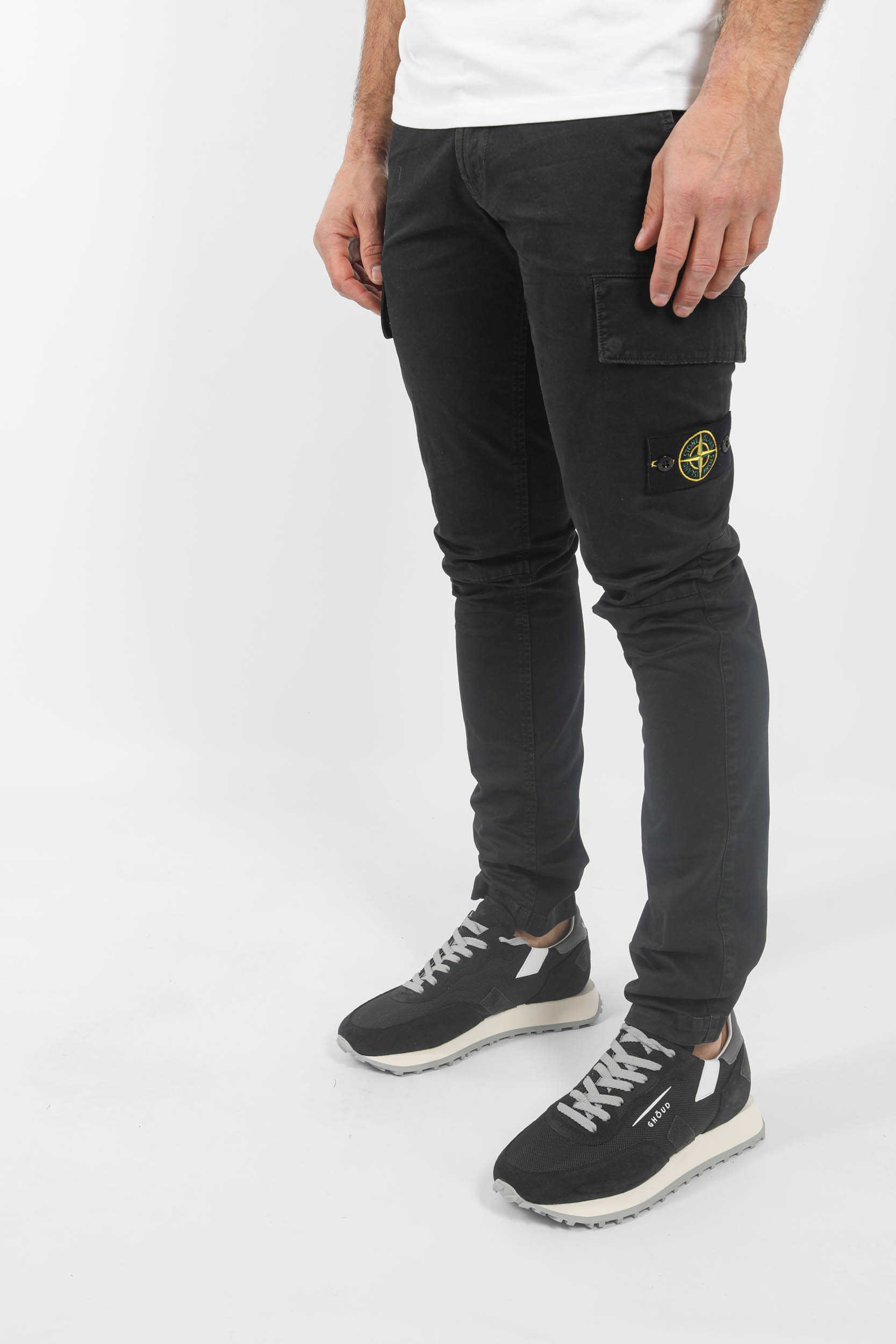 PANTALON CARGO STONE ISLAND NOIR 781530604-A0129