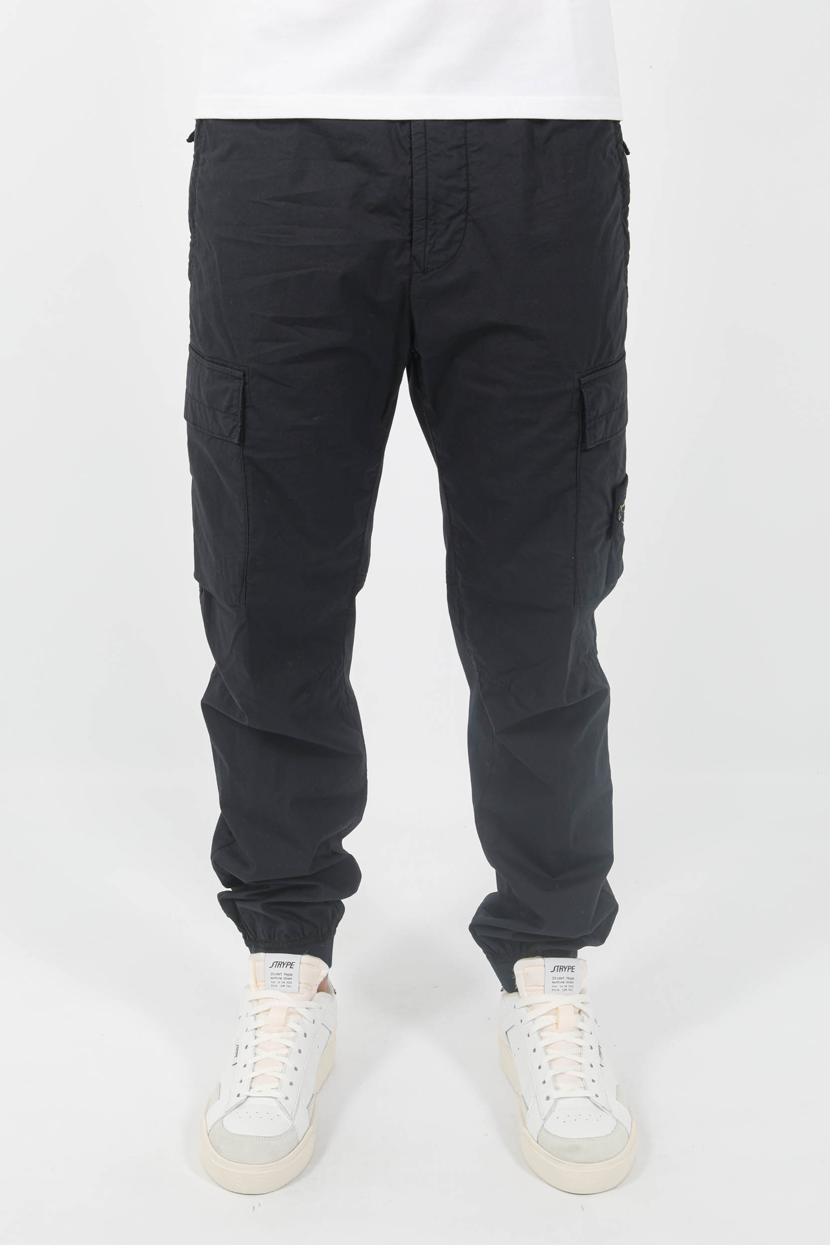 PANTALON STONE ISLAND COTON ELASTIQUE MARINE 781531303-A0020