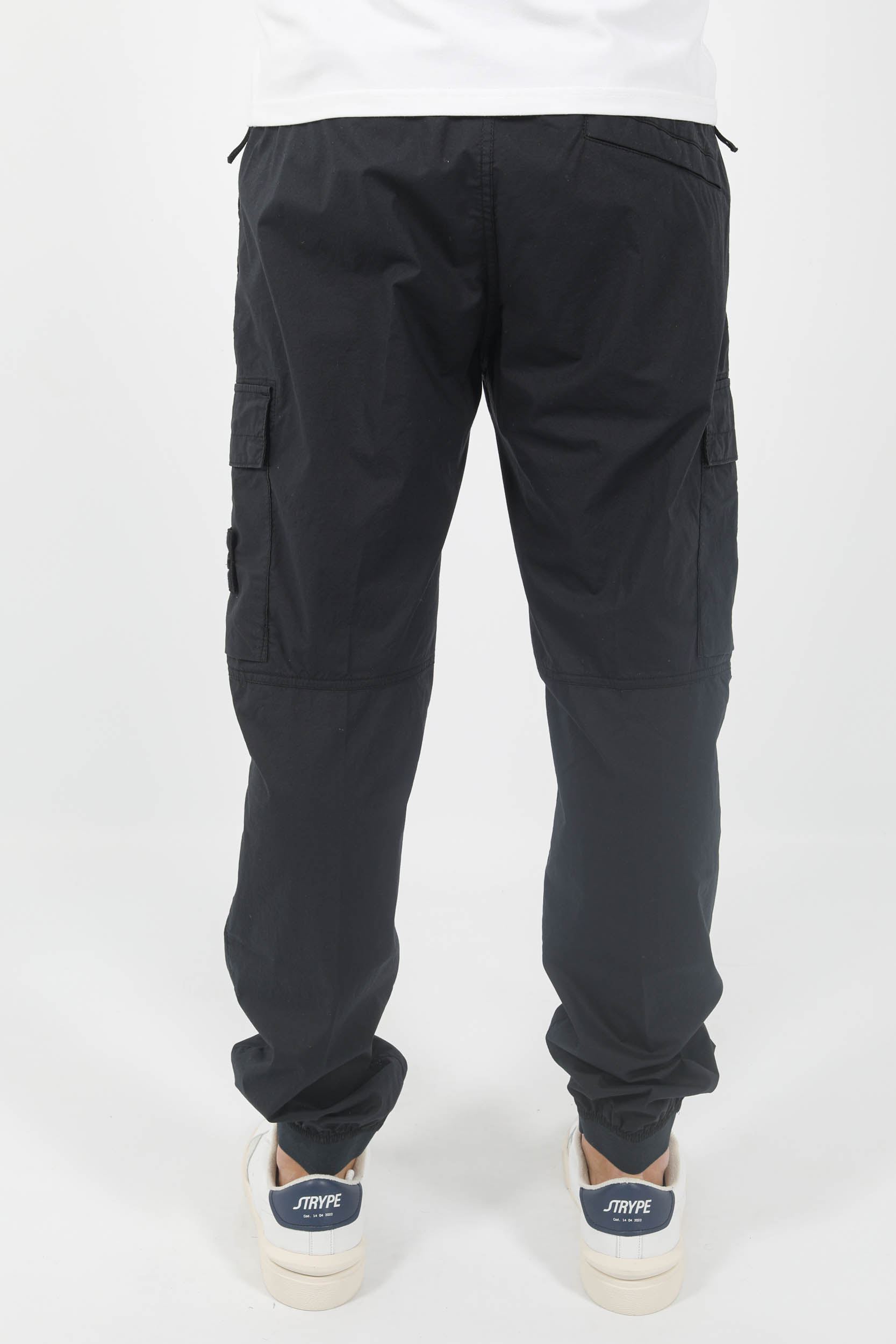 PANTALON STONE ISLAND COTON ELASTIQUE MARINE 781531303-A0020