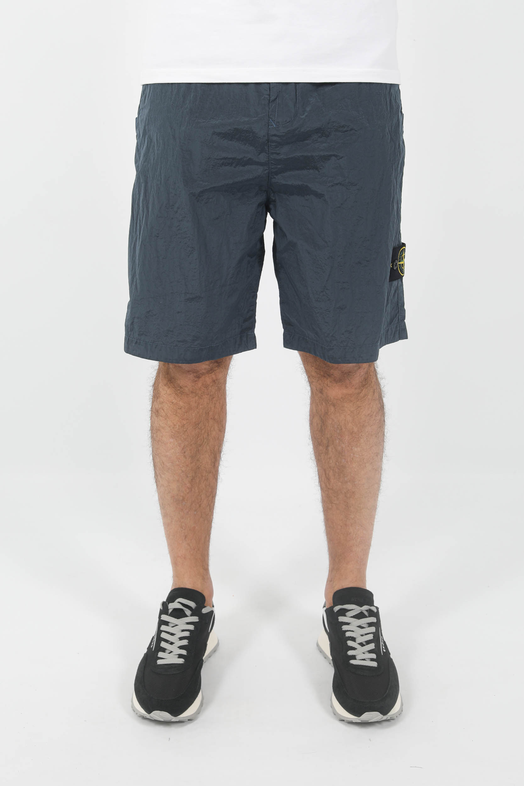 SHORT STONE ISLAND NYLON METAL BLEU 7815L0319-V0024