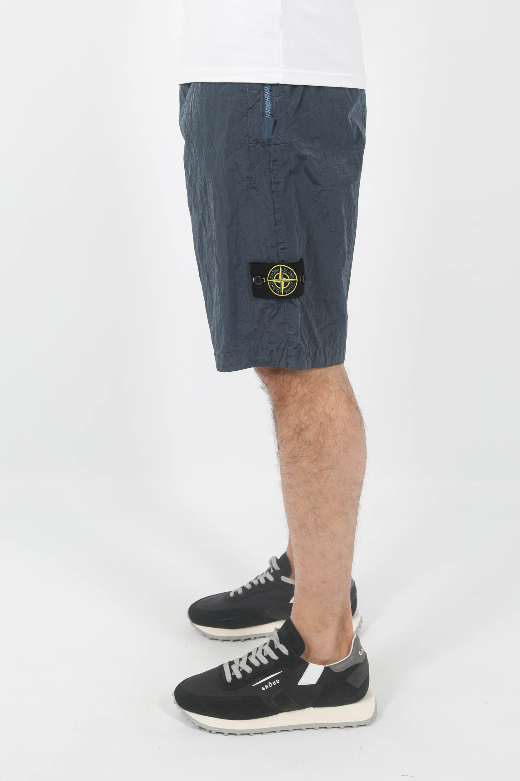 SHORT STONE ISLAND NYLON METAL BLEU 7815L0319-V0024