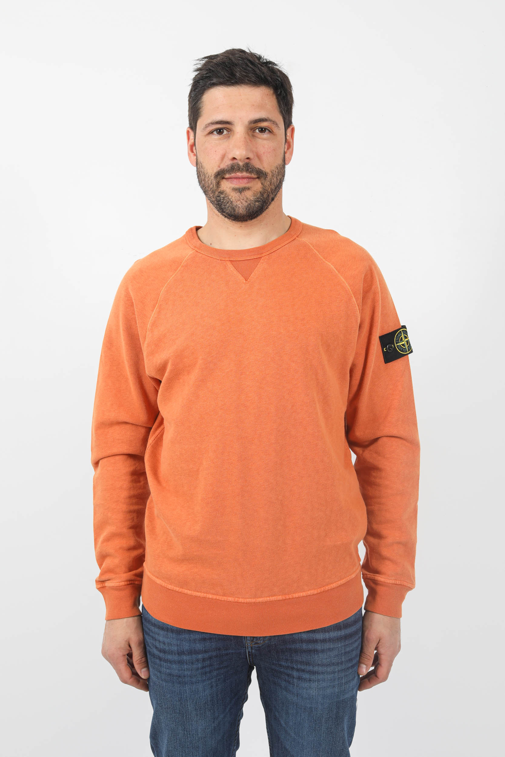 SWEAT STONE ISLAND "OLD" ORANGE 781566360-V0173