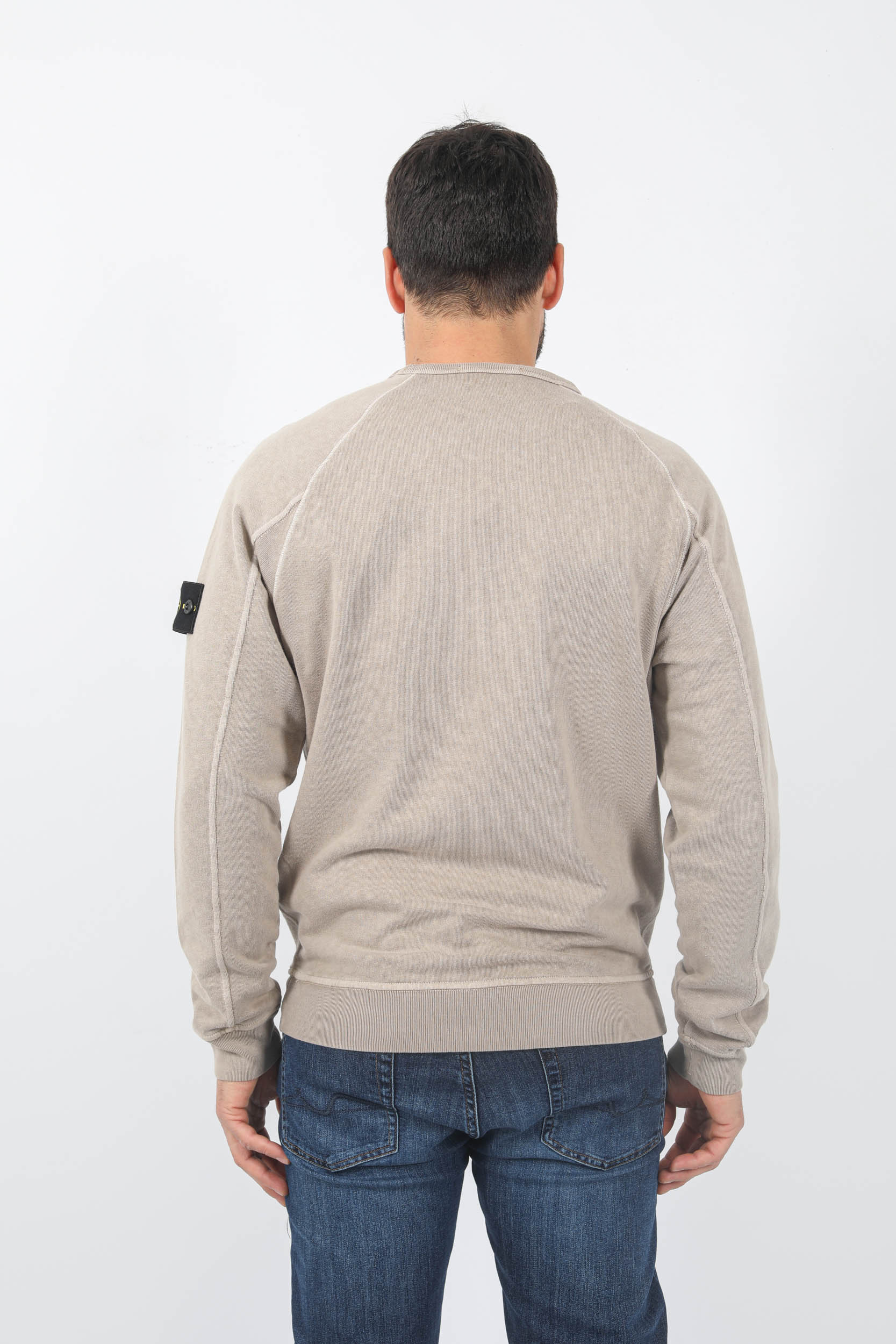 SWEAT STONE ISLAND "OLD" BEIGE 781566360-V0192