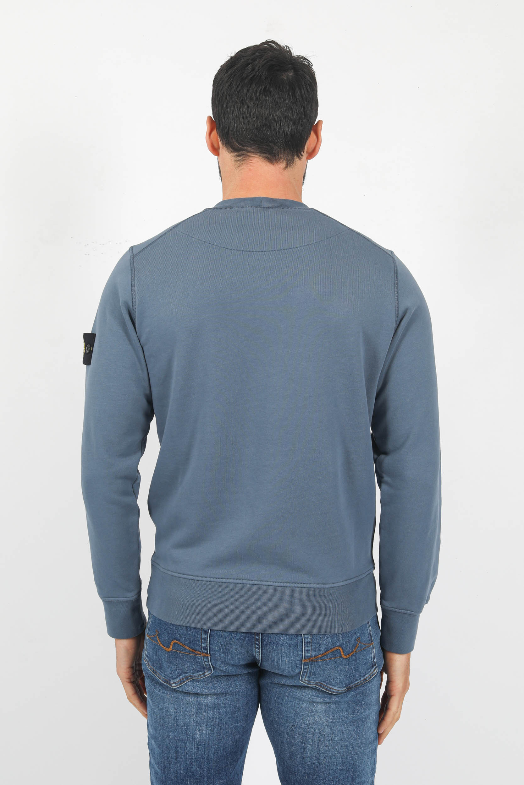 SWEAT STONE ISLAND BLEU 781563051-V0024
