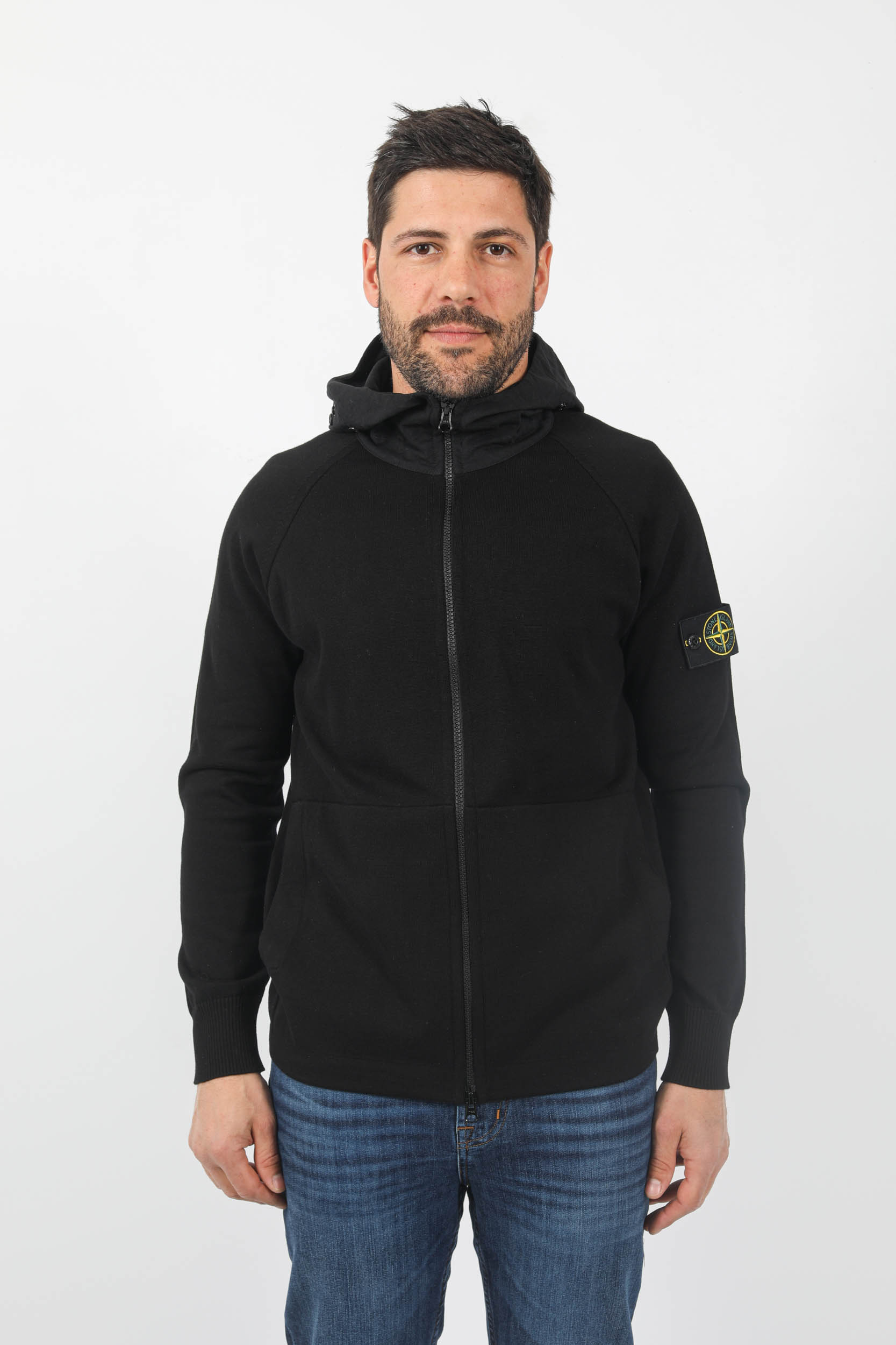 GILET A CAPUCHE STONE ISLAND NOIR 7815547B2-V0029