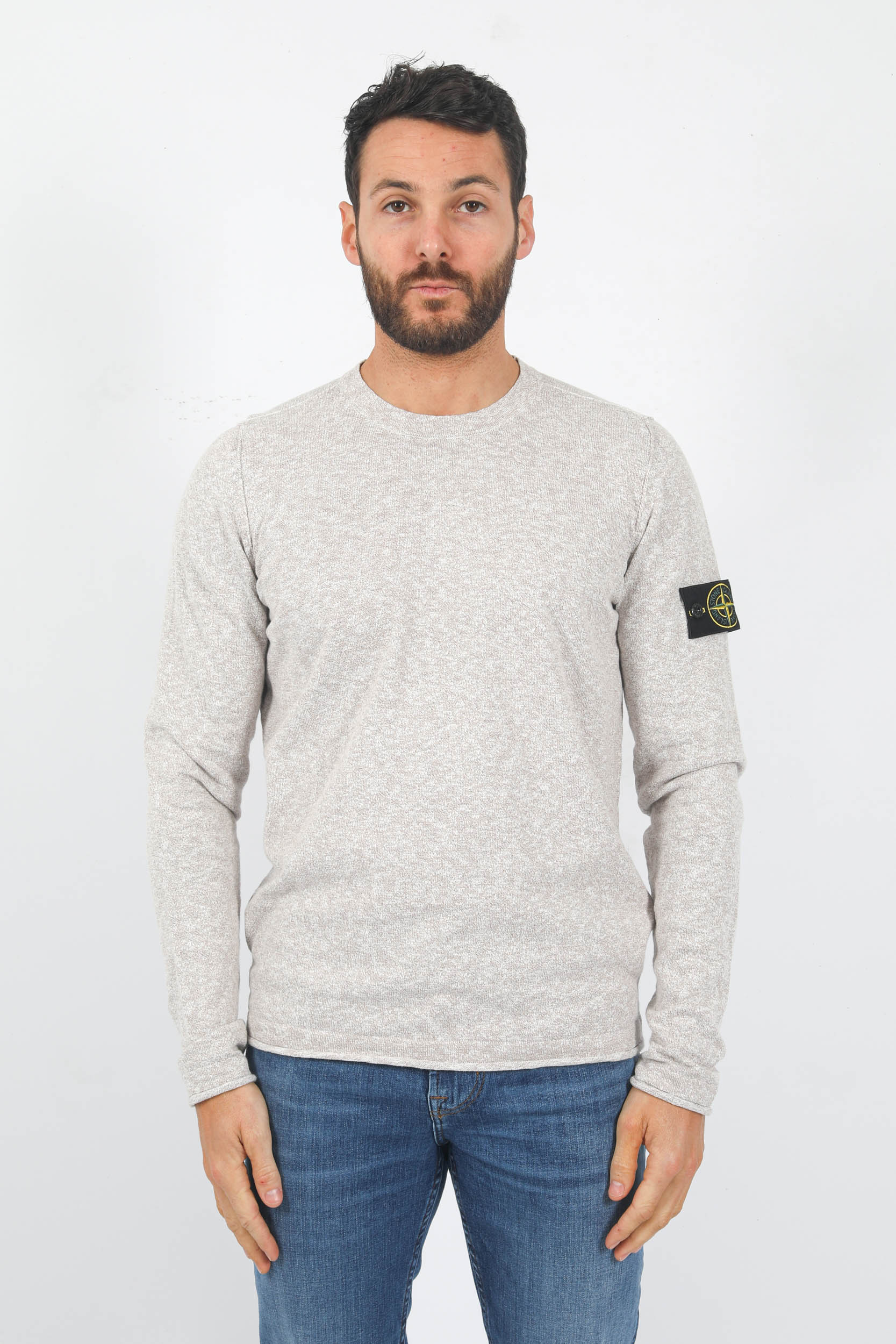 PULL STONE ISLAND COTON BEIGE 7815502B0-V1092