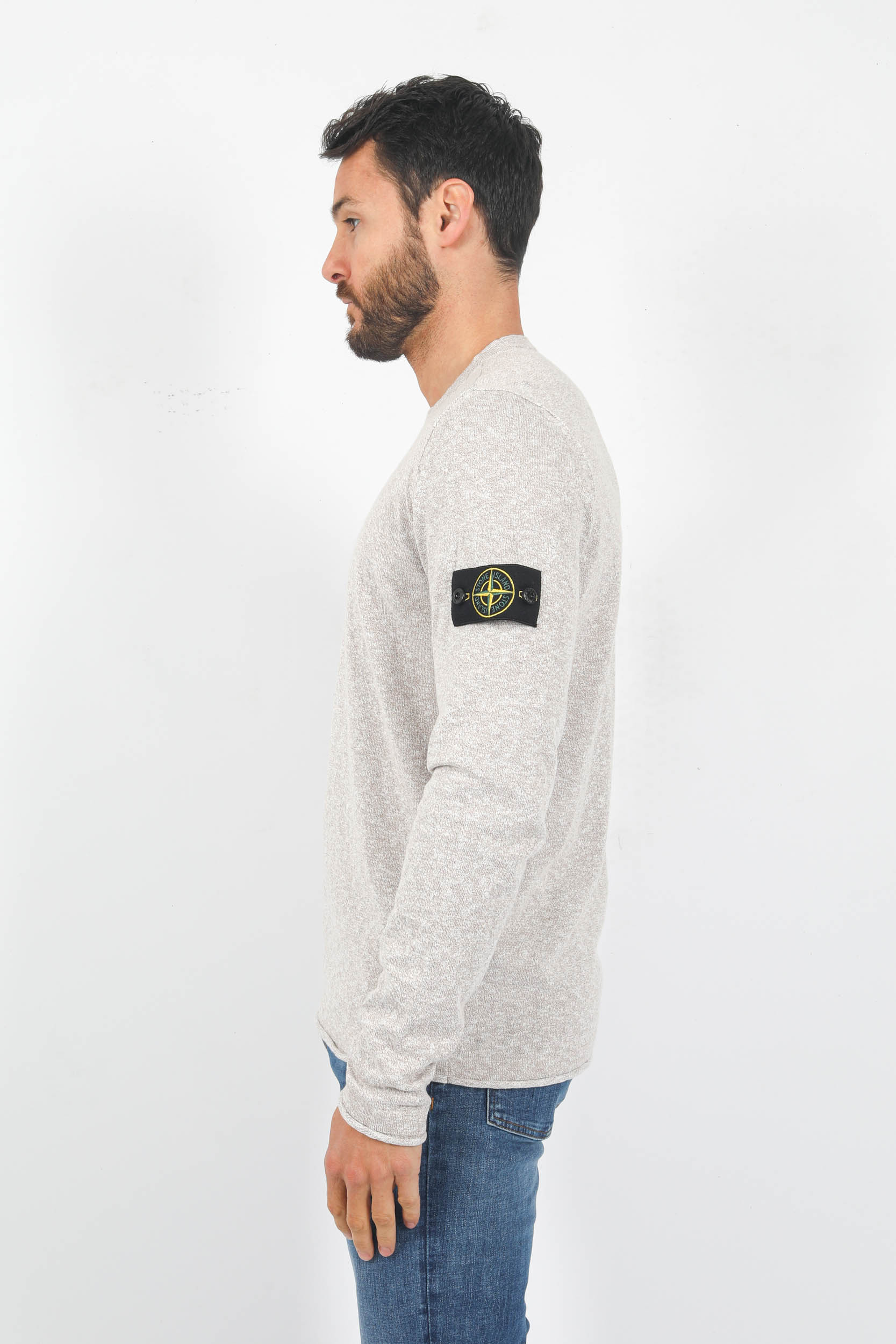 PULL STONE ISLAND COTON BEIGE 7815502B0-V1092